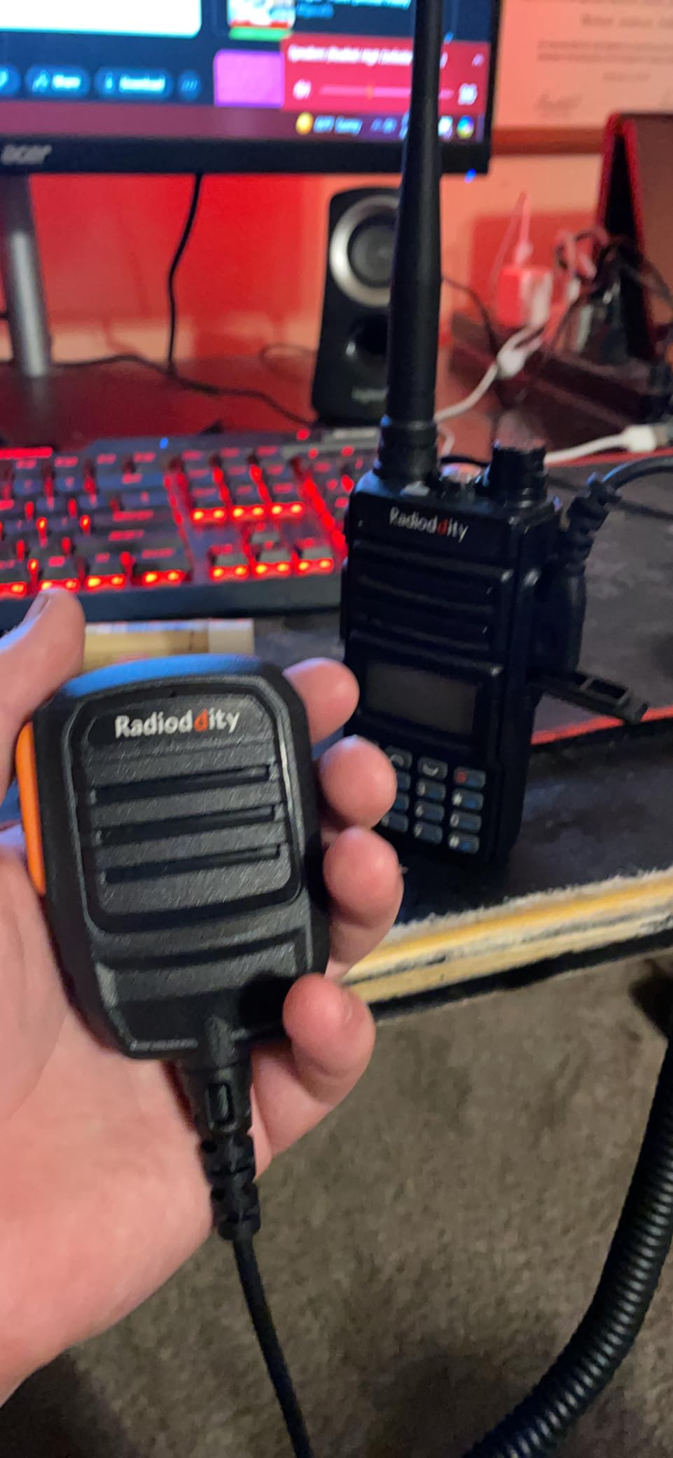 Radioddity RS22 Remote Speaker Mic with Clear Sound, 2-Pin K-Plug | Compatible with UV-5R UV-5RM K5PLUS DM-32UV BF-888S UV-5G Plus GM-30 GA-2S GA-510 Two Way Radio Walkie Talkies (Single PTT) customer photo 1