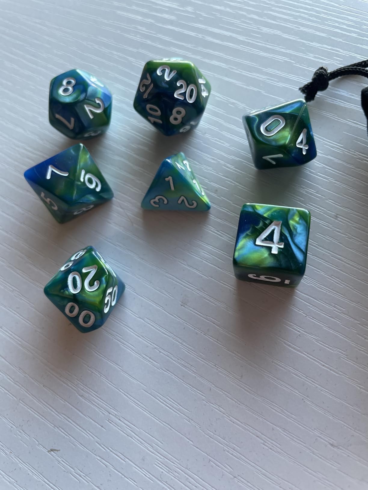 CiaraQ Polyhedral Dice Set - DND Role Playing Dice | Acrylic RPG Dice for Dungeons and Dragons MTG Table Games, Multi-color, 35pcs customer photo 2