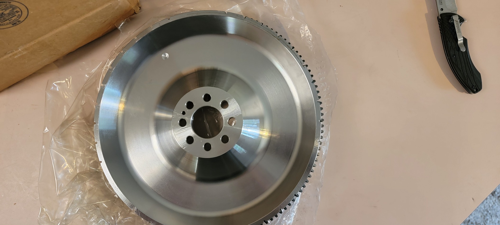 EFT 4140 Chromoly Clutch Race Flywheel for Nissan 350Z / Infiniti G35 - Enhanced Airflow & Improved Cooling - Precise Fit & Lightweight with only 18 lbs - Durable & Reliable - 12 Month Warranty customer photo 2