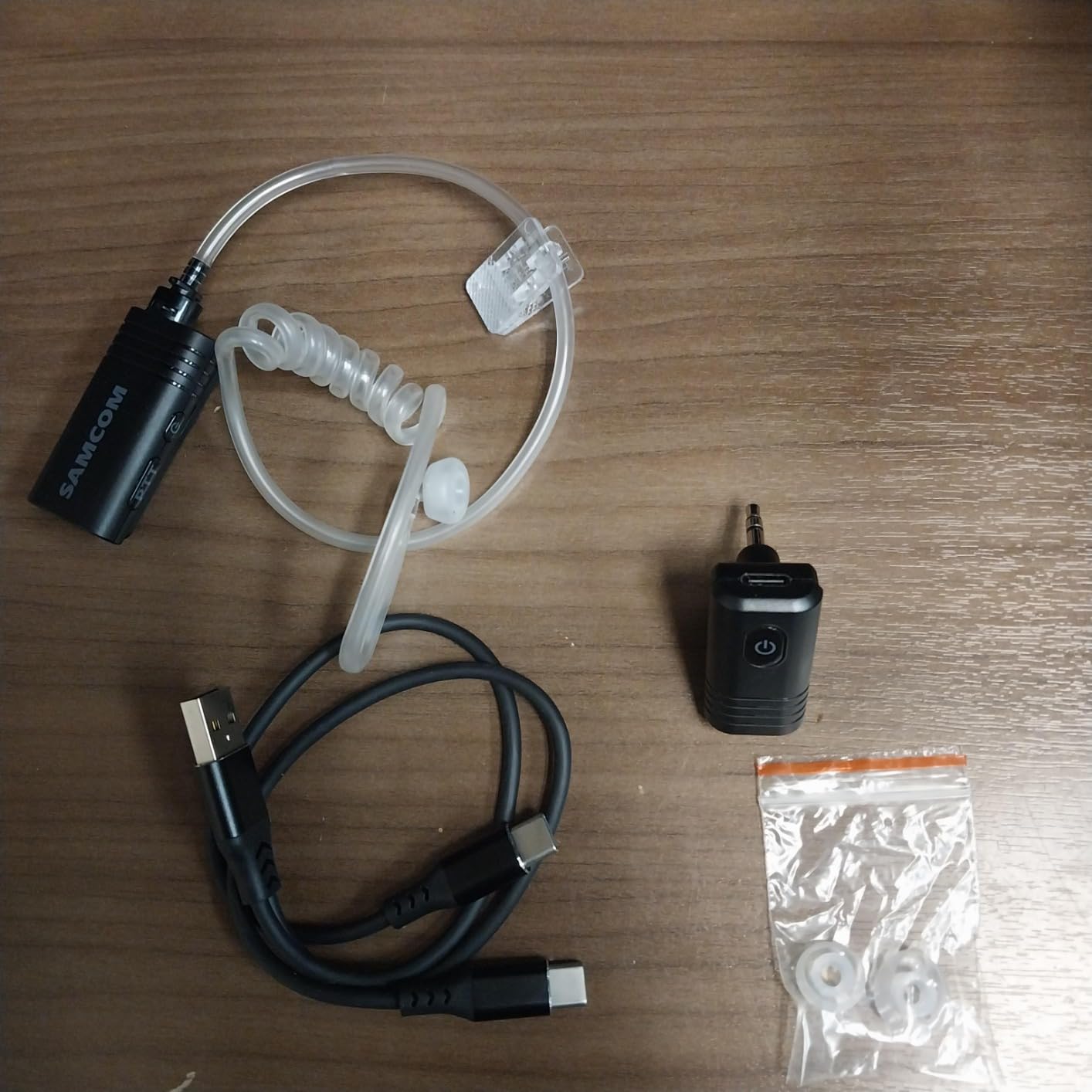 SAMCOM Walkie Talkie Shoulder Mic 2 Pin Remote Wire Shoulder Microphone | Portable Handheld Police Label Mics K Standard with Rotating Clip PTT for FPCN30A FPCN10A Pro FPCN20A FWCN30A Radios customer photo 1