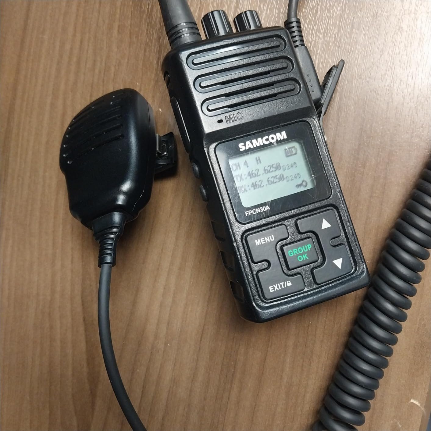 SAMCOM Walkie Talkie Shoulder Mic 2 Pin Remote Wire Shoulder Microphone | Portable Handheld Police Label Mics K Standard with Rotating Clip PTT for FPCN30A FPCN10A Pro FPCN20A FWCN30A Radios customer photo 2