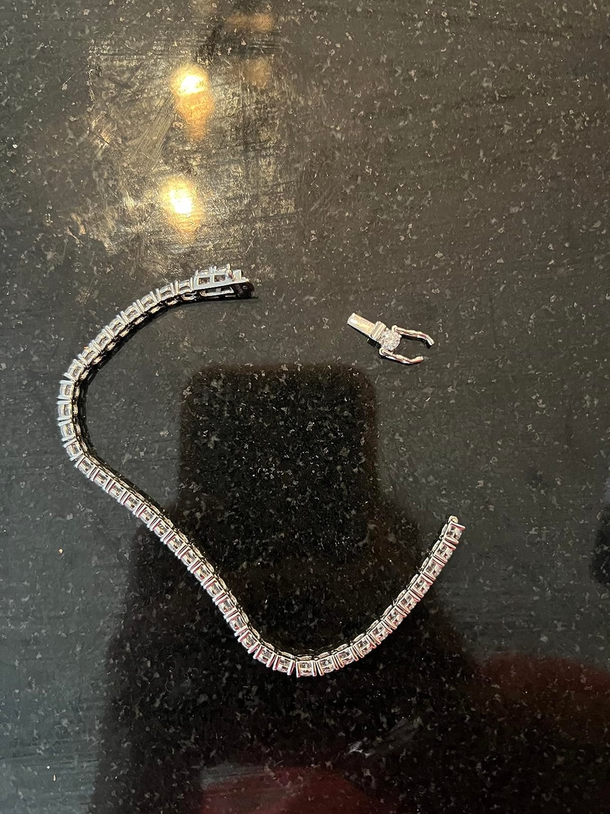 10.00 ct. t.w. CZ Tennis Bracelet in Sterling Silver customer photo 2