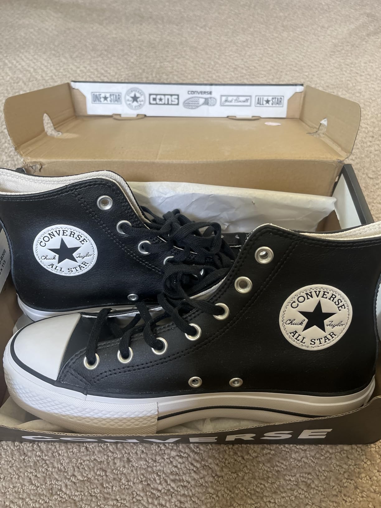 Converse Chuck Taylor All Star High-top Platform Leather Sneakers customer photo 1