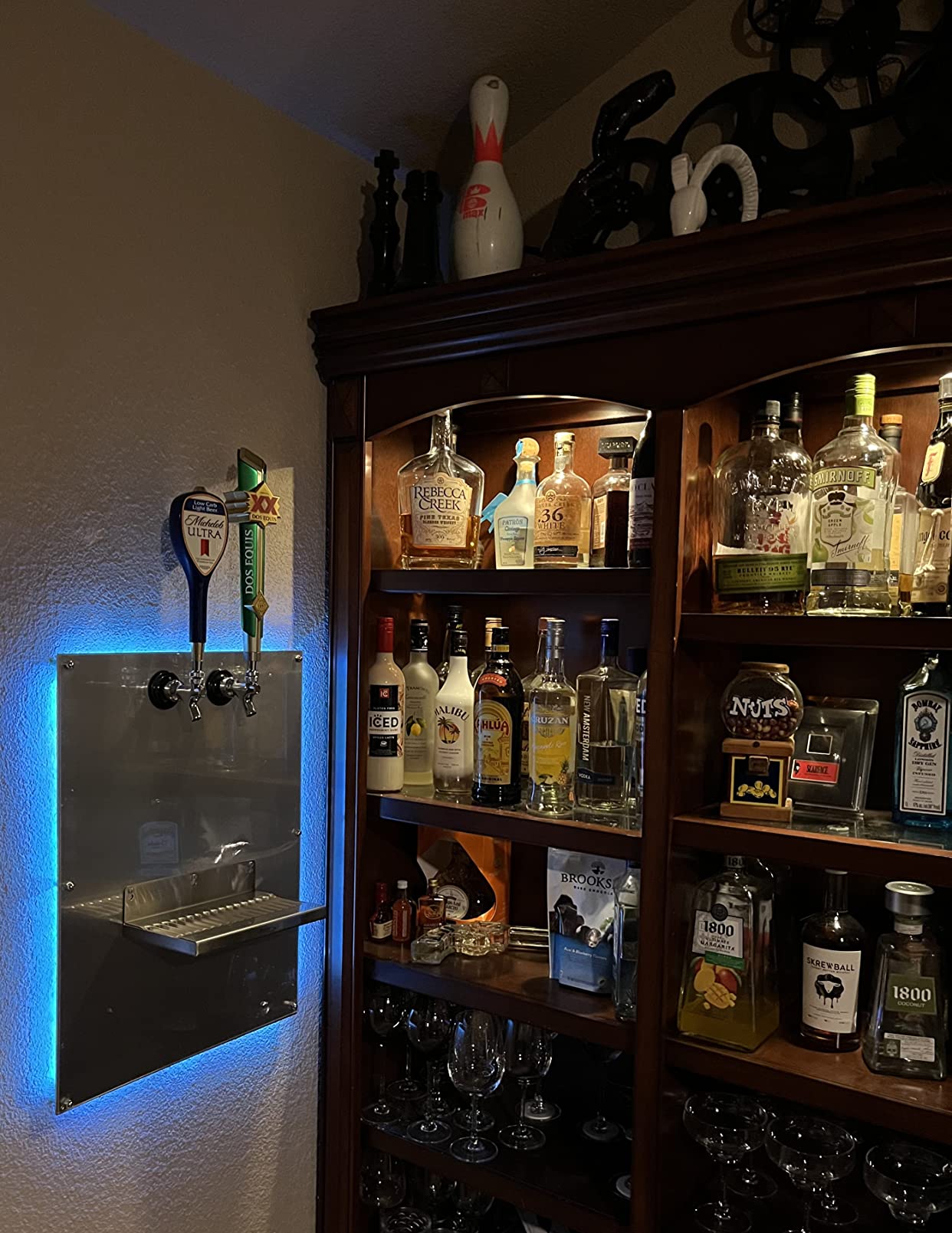 BACOENG Double Faucet Door Mount Kegerator Refrigerator Conversion Kit No Tank customer photo 1