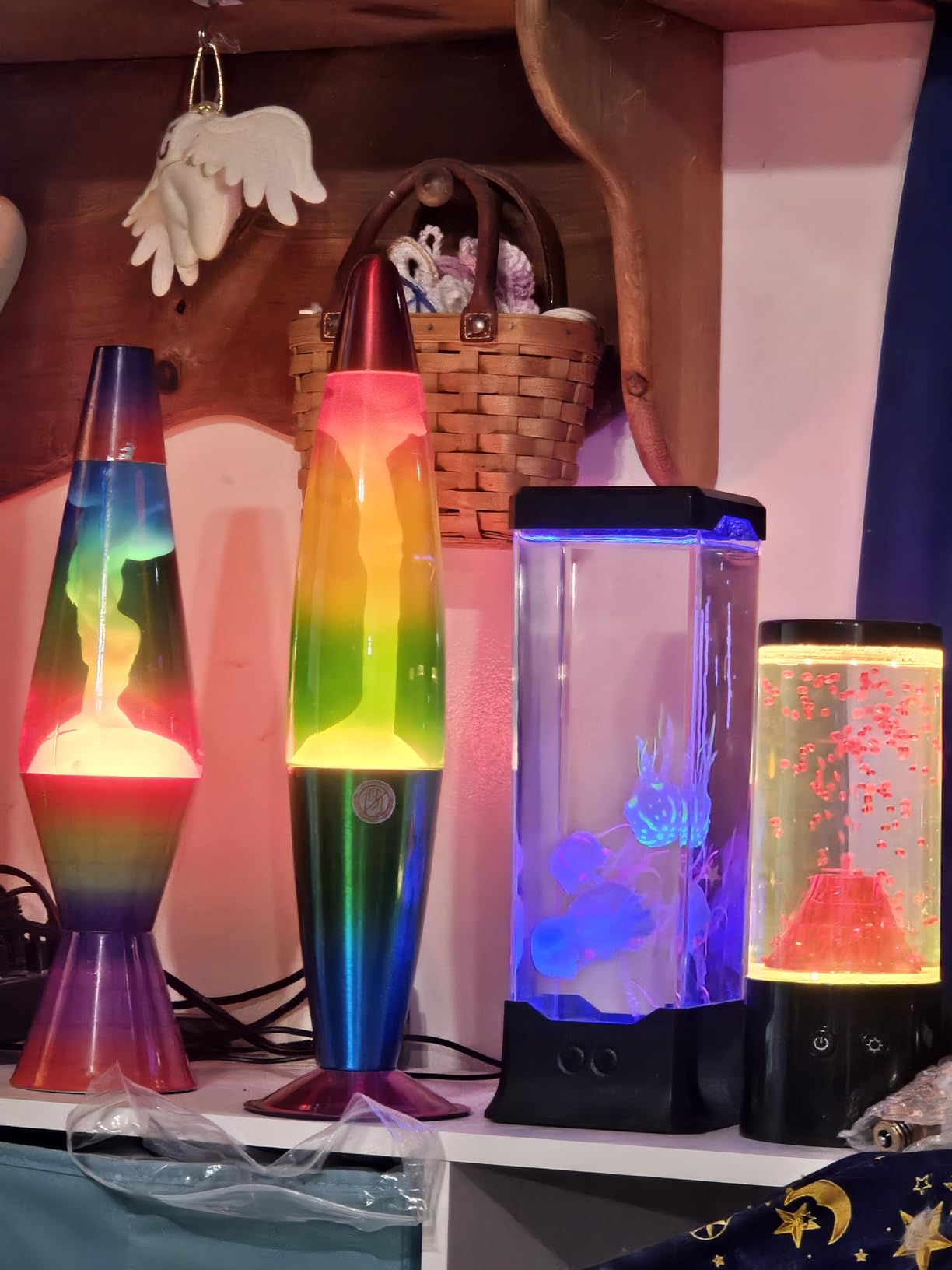 CALOVER Gifts for Kids Men Women Friends Family Cool Jellyfish Lamp Night Light for Girls Boys Kids Home Office Bedroom Decor customer photo 1