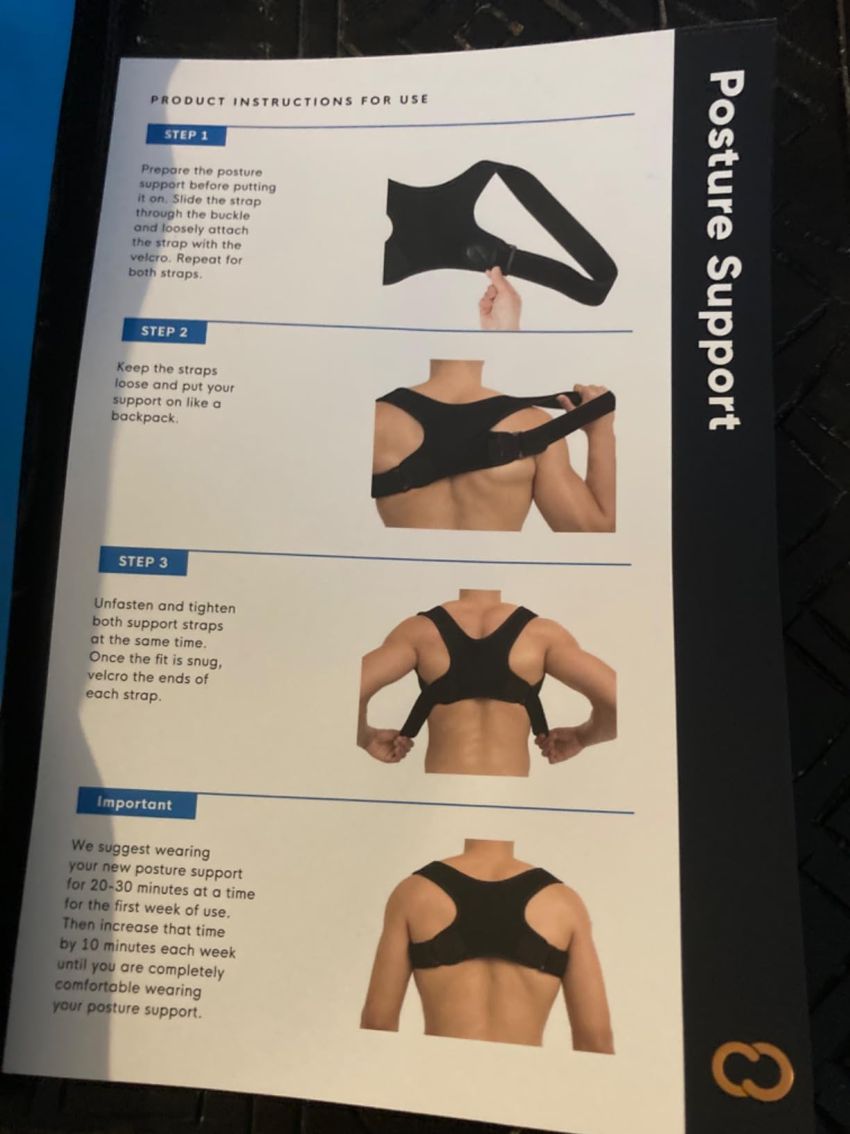 Copper Compression Recovery Shoulder Brace - Immobilizer for Torn Rotator Cuff, AC Joint Pain Relief, Dislocation, Arm Stability - Adjustable Fits Men, Women - Black - S/M customer photo 2