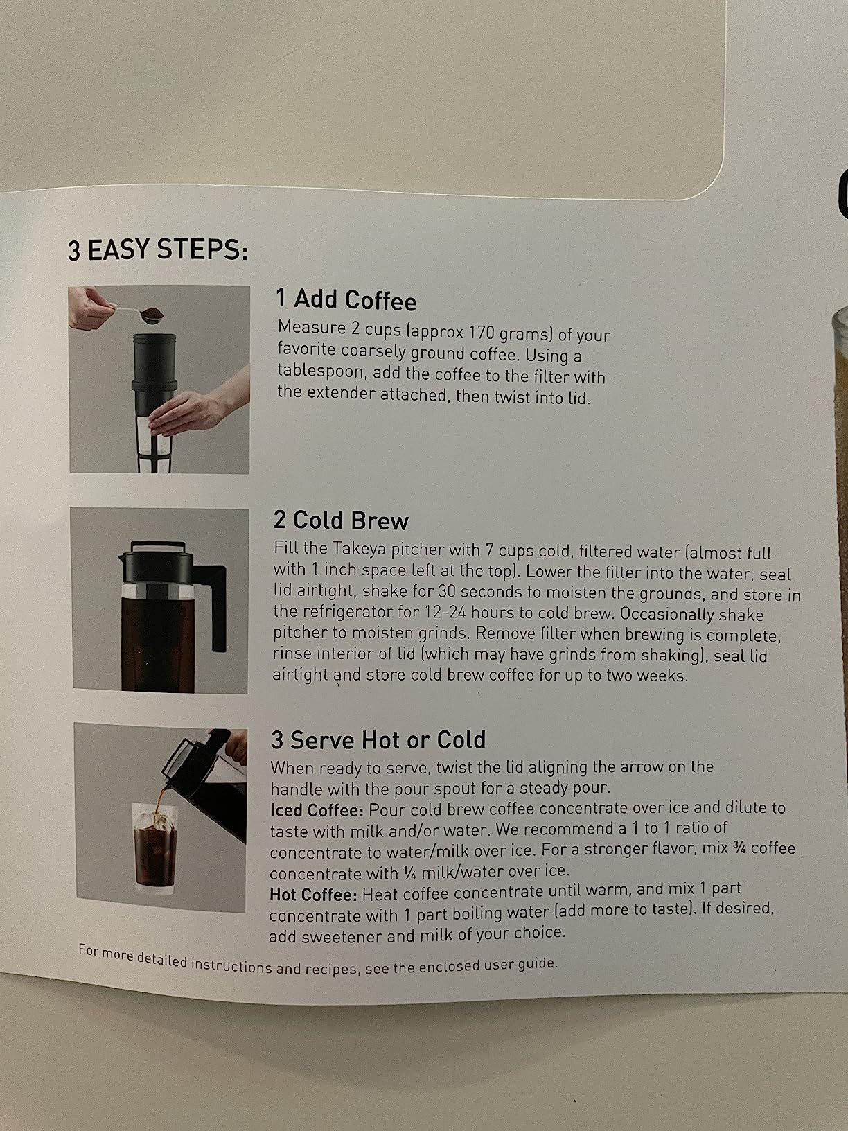 Takeya Deluxe Cold Brew Coffee Maker - BPA-Free Tritan Pitcher with Airtight Leakproof Lid, Silicone Grip Handle, Fine-Mesh Filter - Shatter-Proof, Dishwasher Safe, Made in USA - 2 Quart/Black customer photo 2