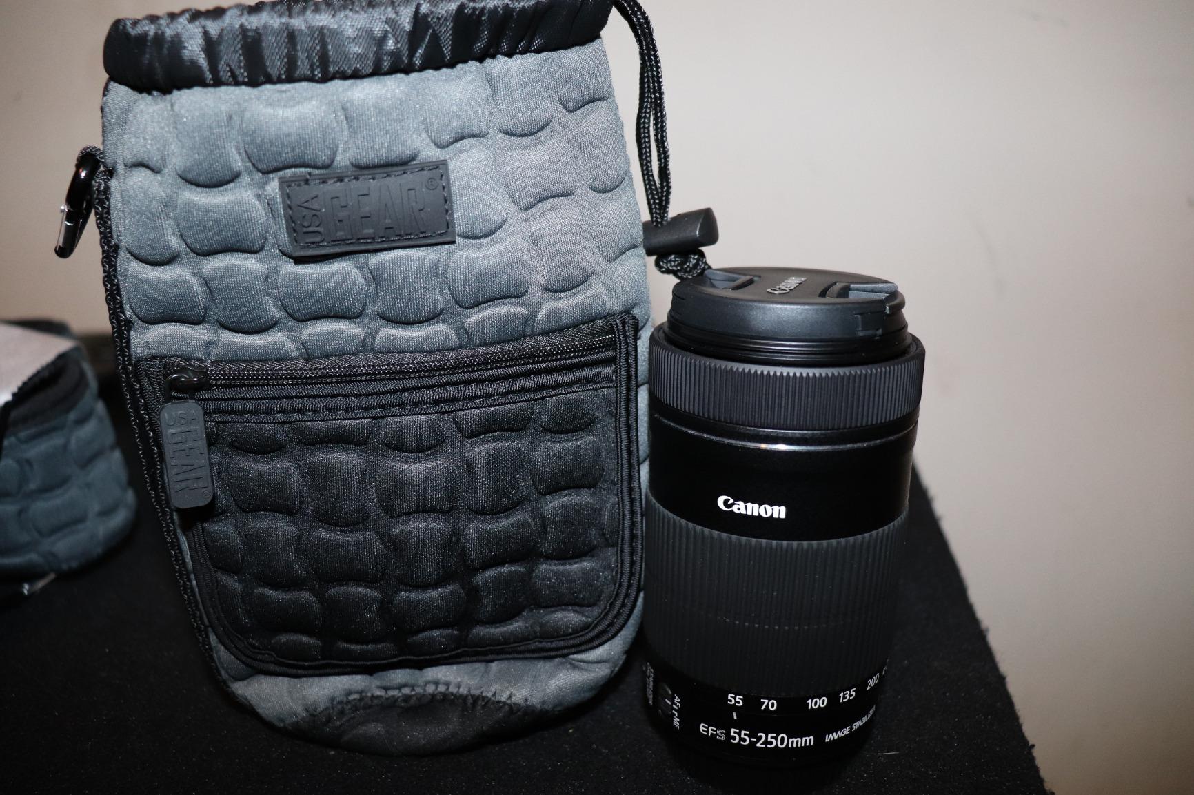 USA Gear FlexARMOR-X Large Lens Case Pouch with Deluxe Padded Neoprene Protection - Fits Camera Lenses up to 7.87