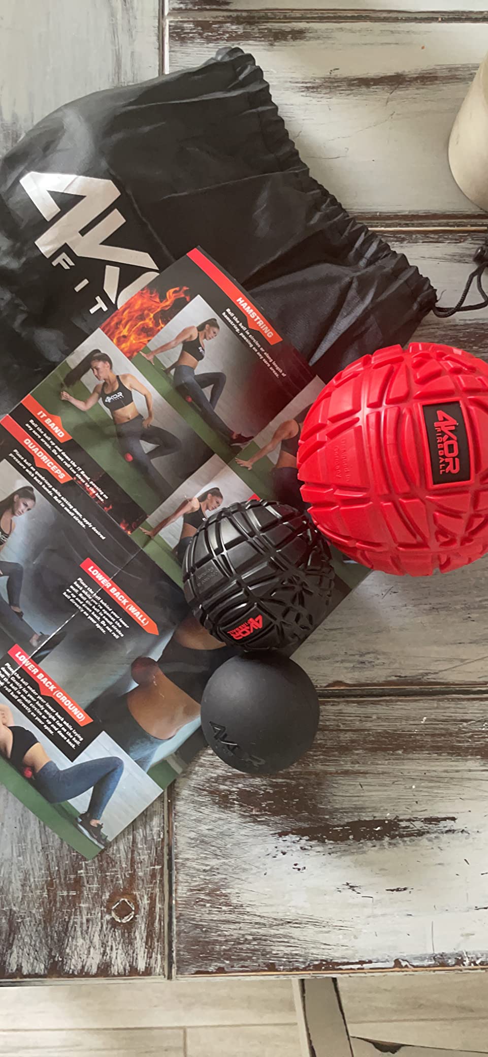 4KOR Massage Balls for Trigger Point Therapy - Myofascial Release Ball - Muscle Relief for Back, Neck, Shoulder, Foot Pain - Fitness Massage Balls for Mobility - Deep Tissue Release Ball customer photo 2