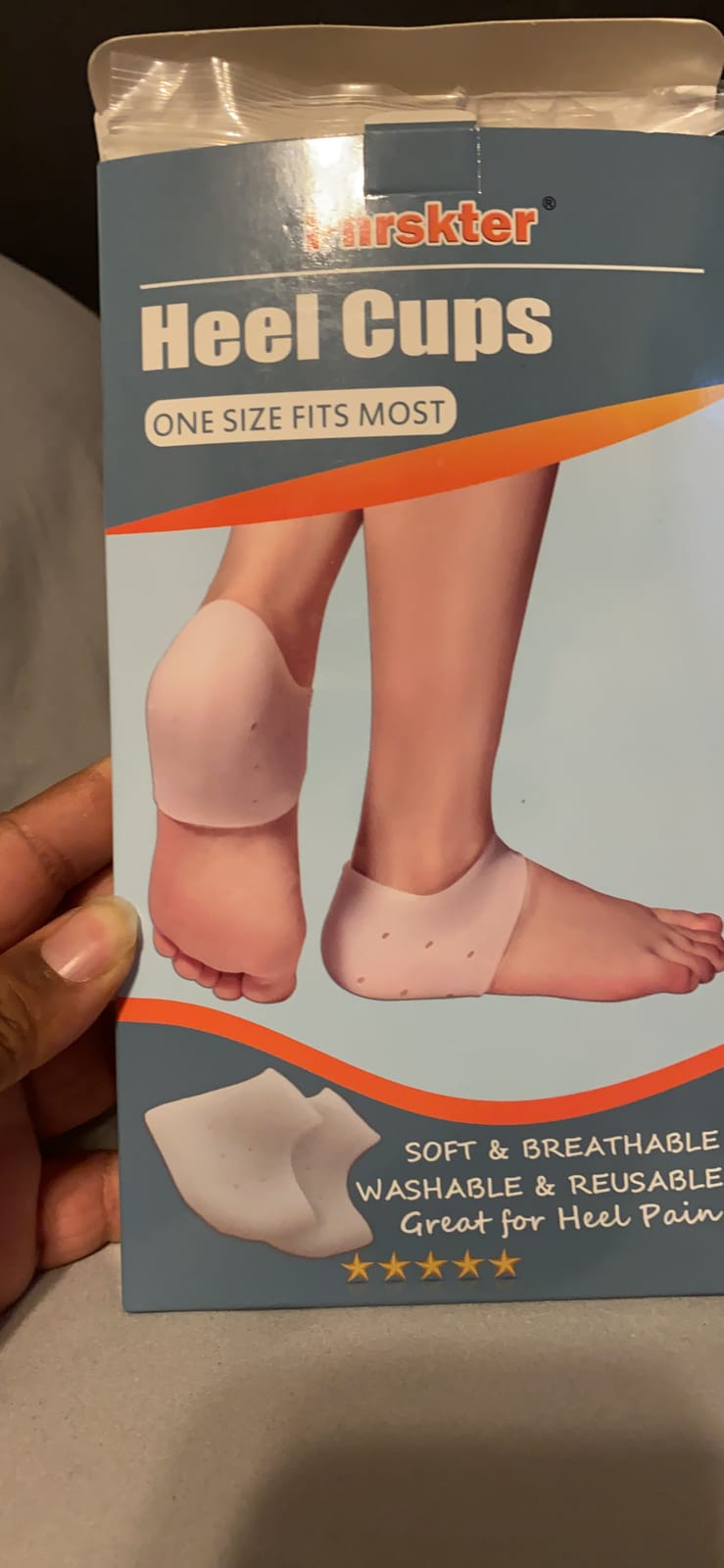 Plantar Fasciitis Gel Heel Protectors - 3 Pairs Heel Cups for Women & Men | Silicone Material, Heel Cushion Comfort for Plantar Fasciitis, Dry Cracked Heel, Support for Daily Walking, Standing customer photo 2