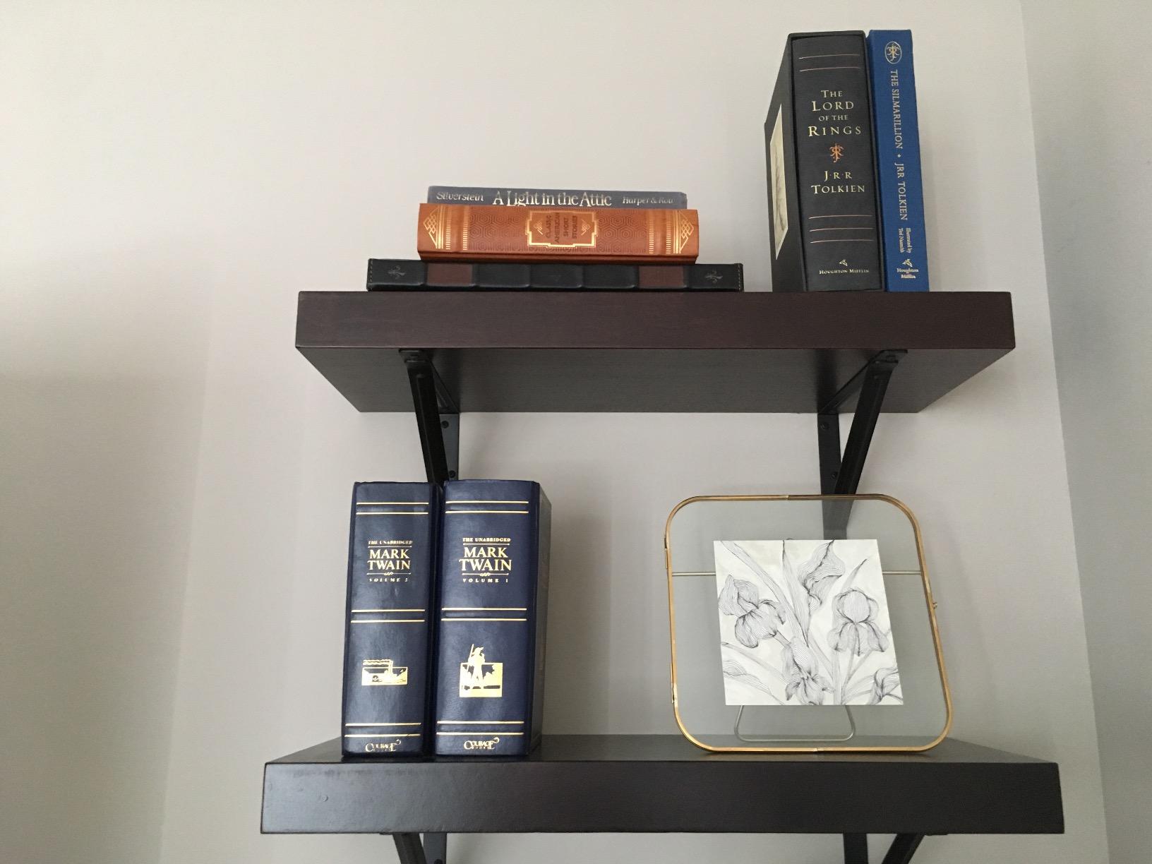 Officemate Heavy Weighted Metal Bookends Set of 2, 10-Inch Steel Book Ends for Shelves, Non-Skid Base Book Supports for Books, Binders, and Office Organization, Black customer photo 1