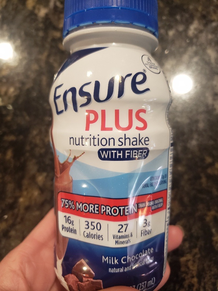 Ensure Plus Milk Chocolate Nutrition Shake With Fiber, 24 Pack | Meal Replacement Nutritional Drinks with 27 Vitamins & Minerals, 350 Calories, Clinically Proven to Help Adults Gain Weight customer photo 2