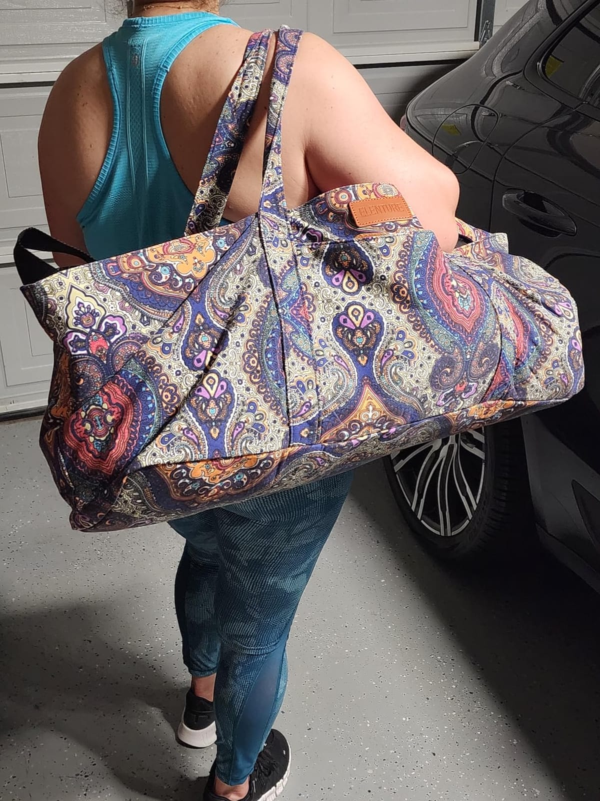 Large Yoga Mat Bag for Women & Men, Full-Zip Gym Bag with Yoga Mat Holder customer photo 1