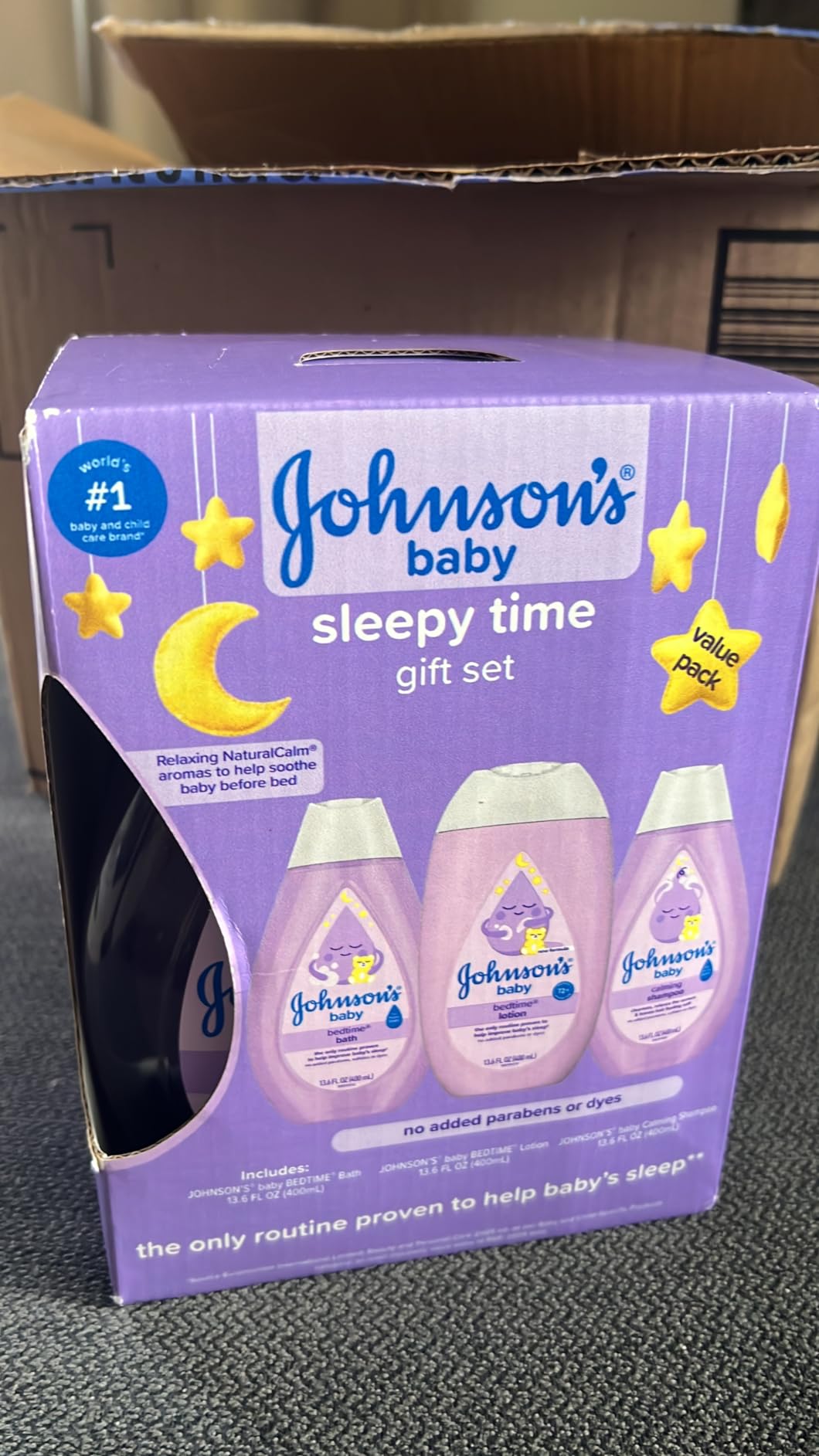 Johnson's Baby Sleepy Time Gift Set, 3 Items customer photo 2