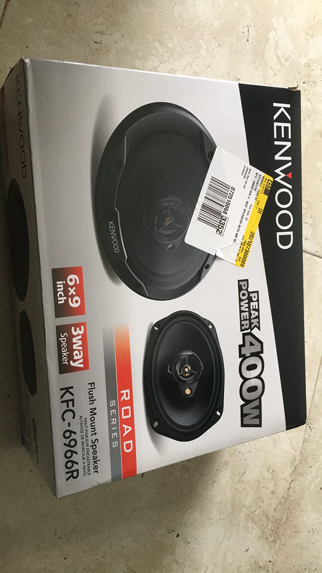 Kenwood KFC-1666R Road Series Car Speakers - 6.5