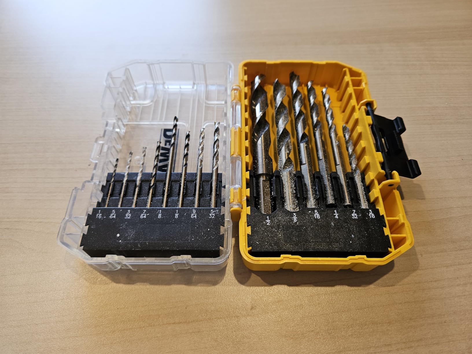 DEWALT Drill Bit Set, 3-Flats Shank,14-Piece, 135 Degree Split Point, for Plastic, Wood and Metal (DWA1184) customer photo 2