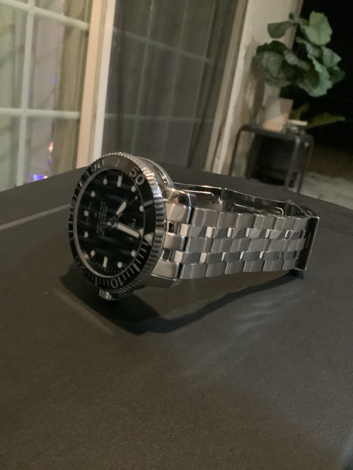 Mens Seastar 660/1000 Stainless Steel Casual Watch Grey T1204071105100 customer photo 2
