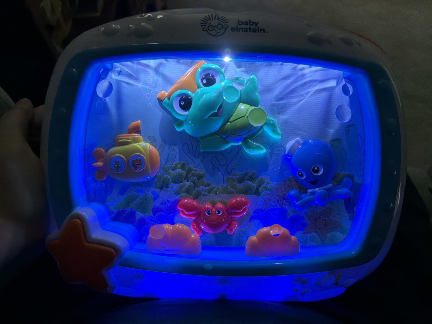 Baby Einstein Sea Dreams Soother Musical Crib Toy and Sound Machine, Newborn and up customer photo 2