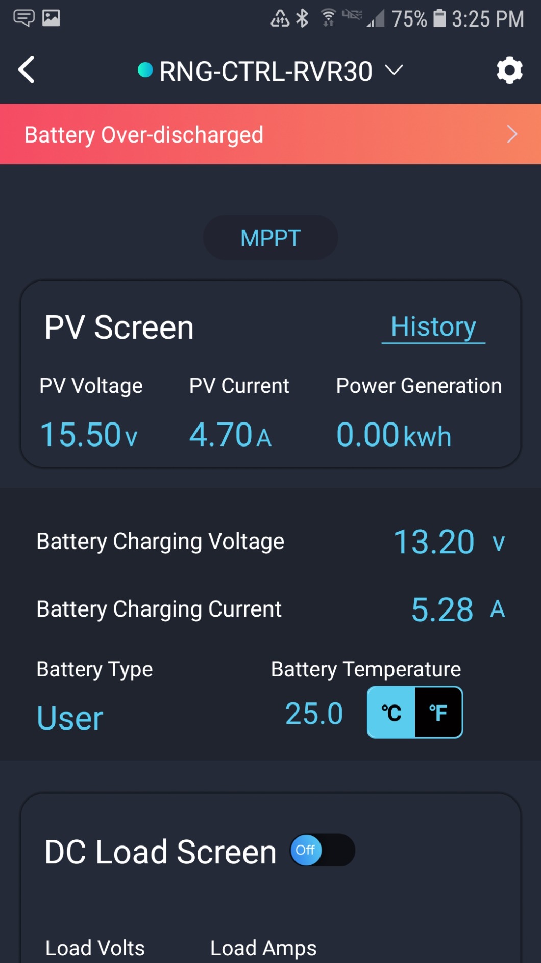 Renogy Rover 30A 12V/24V Auto DC Input MPPT Solar Charge Controller Parameter Adjustable LCD Display Solar Panel Regulator fit for Gel Sealed Flooded and Lithium Battery, Rover 30A, Black customer photo 1