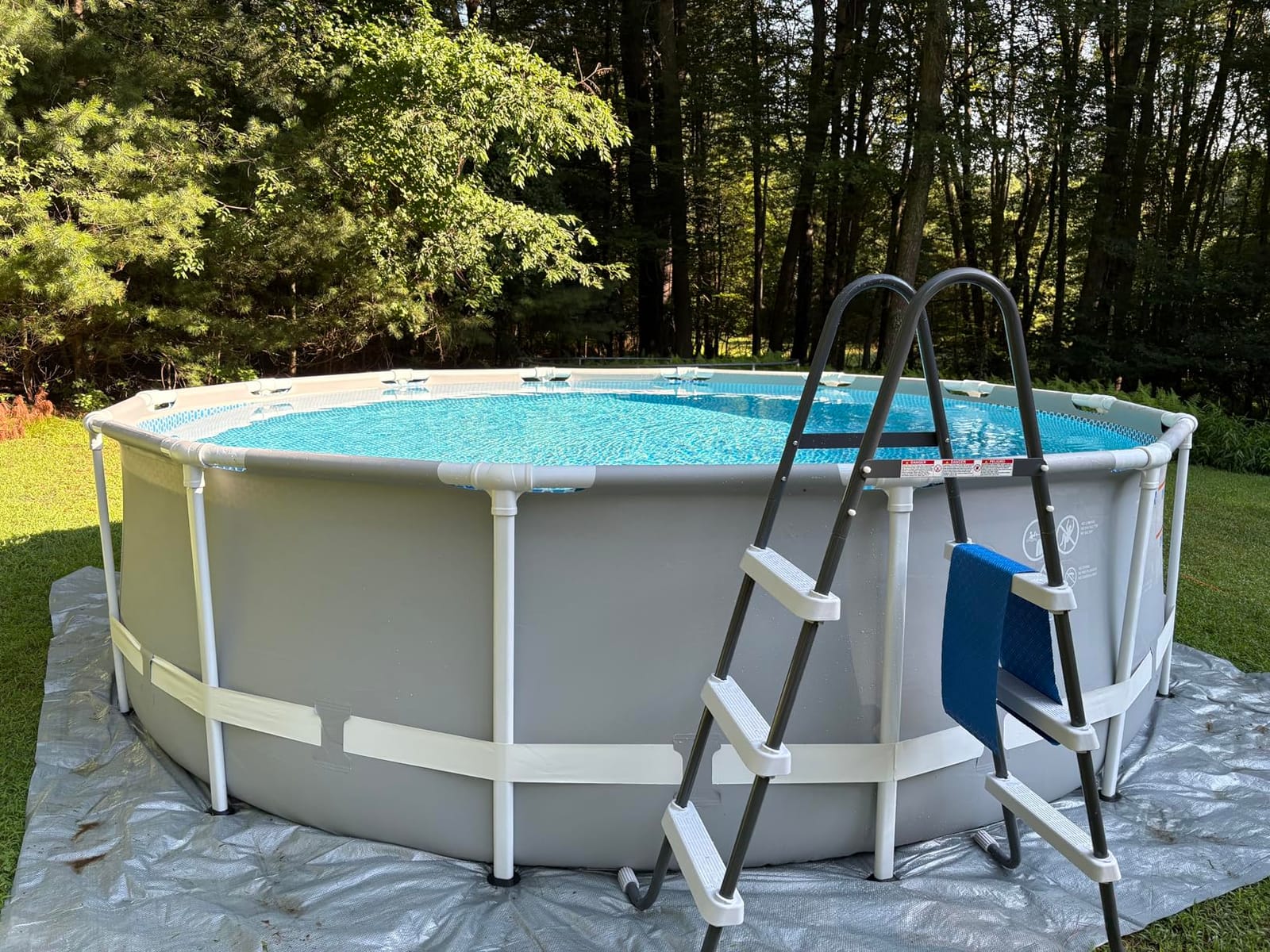 Intex Prism Frame 14ft x 42in Round Above Ground Swimming Pool Set w/Pump customer photo 2