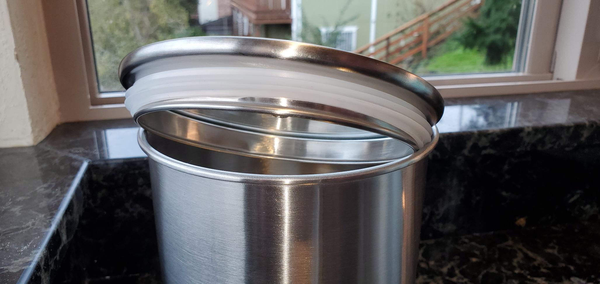 ENLOY 4-Piece Stainless Steel Airtight Food Storage Canister Set with Lid customer photo 2