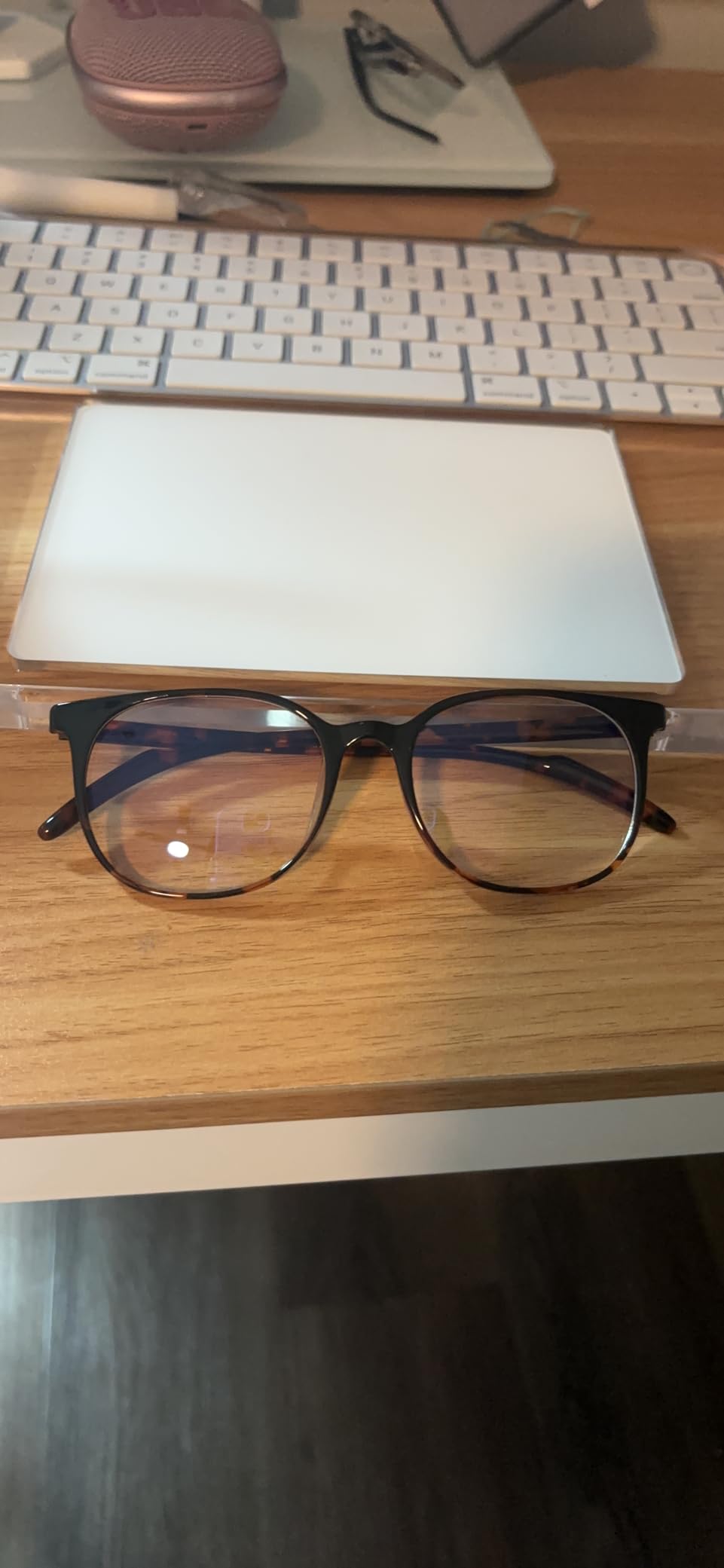 ANRRI Blue Light Blocking Glasses Anti Eye Strain Computer Glasses Filter UV400 Lightweight Frame Eyeglasses for Women Men customer photo 1