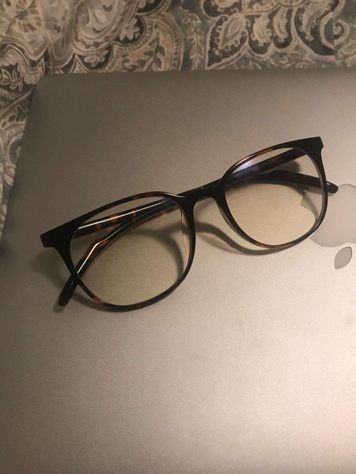 ANRRI Blue Light Blocking Glasses Anti Eye Strain Computer Glasses Filter UV400 Lightweight Frame Eyeglasses for Women Men customer photo 2