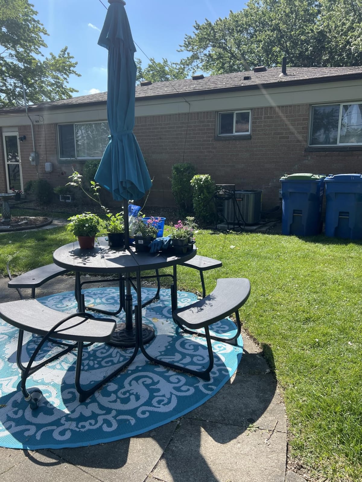 Backyard Expressions 21 Pound Umbrella Base, Bronze customer photo 2
