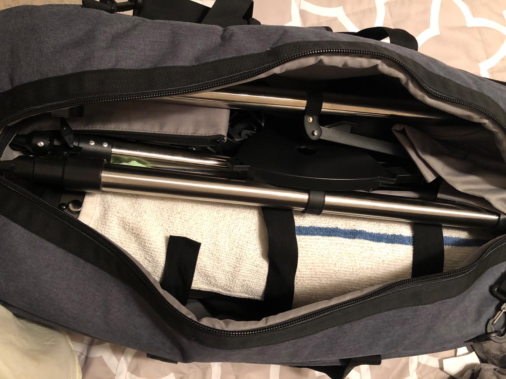 Multipurpose Telescope Bag - Shock-Absorbent Telescope Carrying Case with Adjustable Shoulder Strap and Extra Storage - Water Repellent (30 Inches) - Compatible with Celestron Telescope customer photo 2