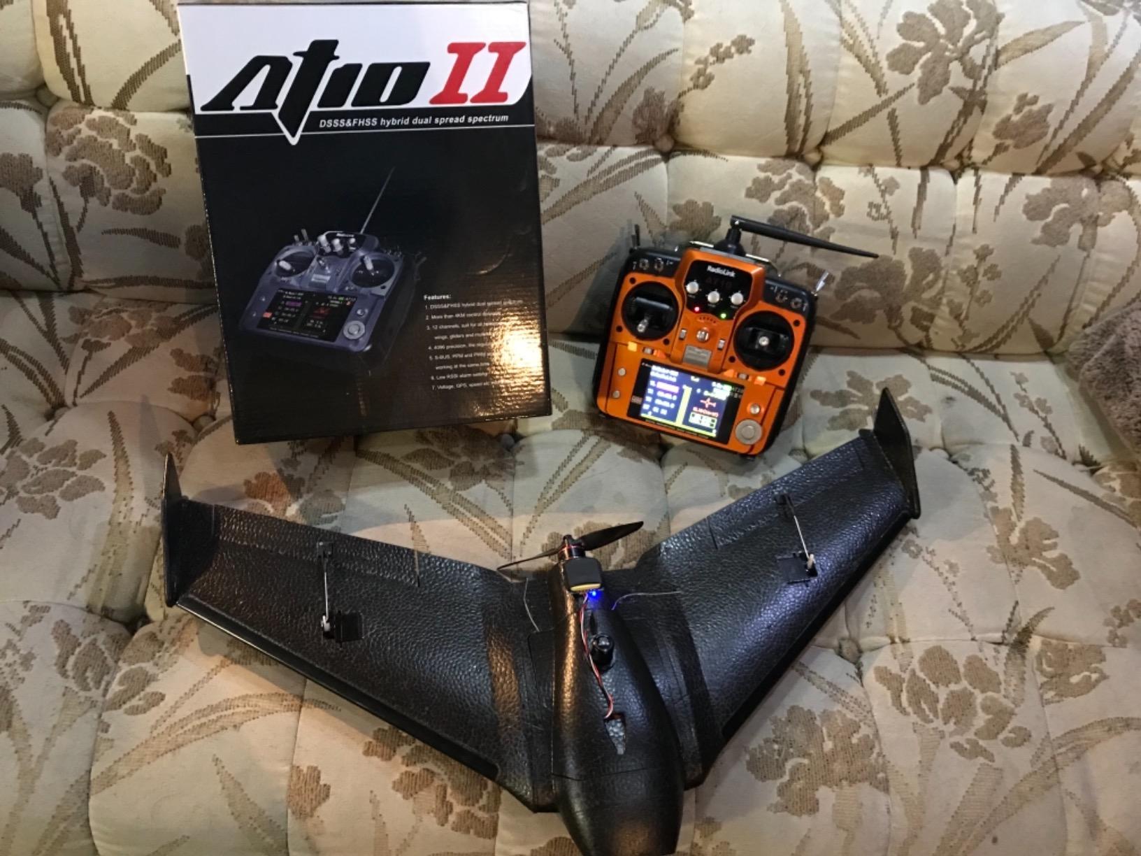 Radiolink AT10II 12CH 2.4G RC Transmitter and Receiver R12DS for Airplane | Voltage Telemetry Long Range Radio Controller for FPV RC Drone Quad Helicopter Car and Boat (Mode 2 Left Hand Orange) customer photo 1