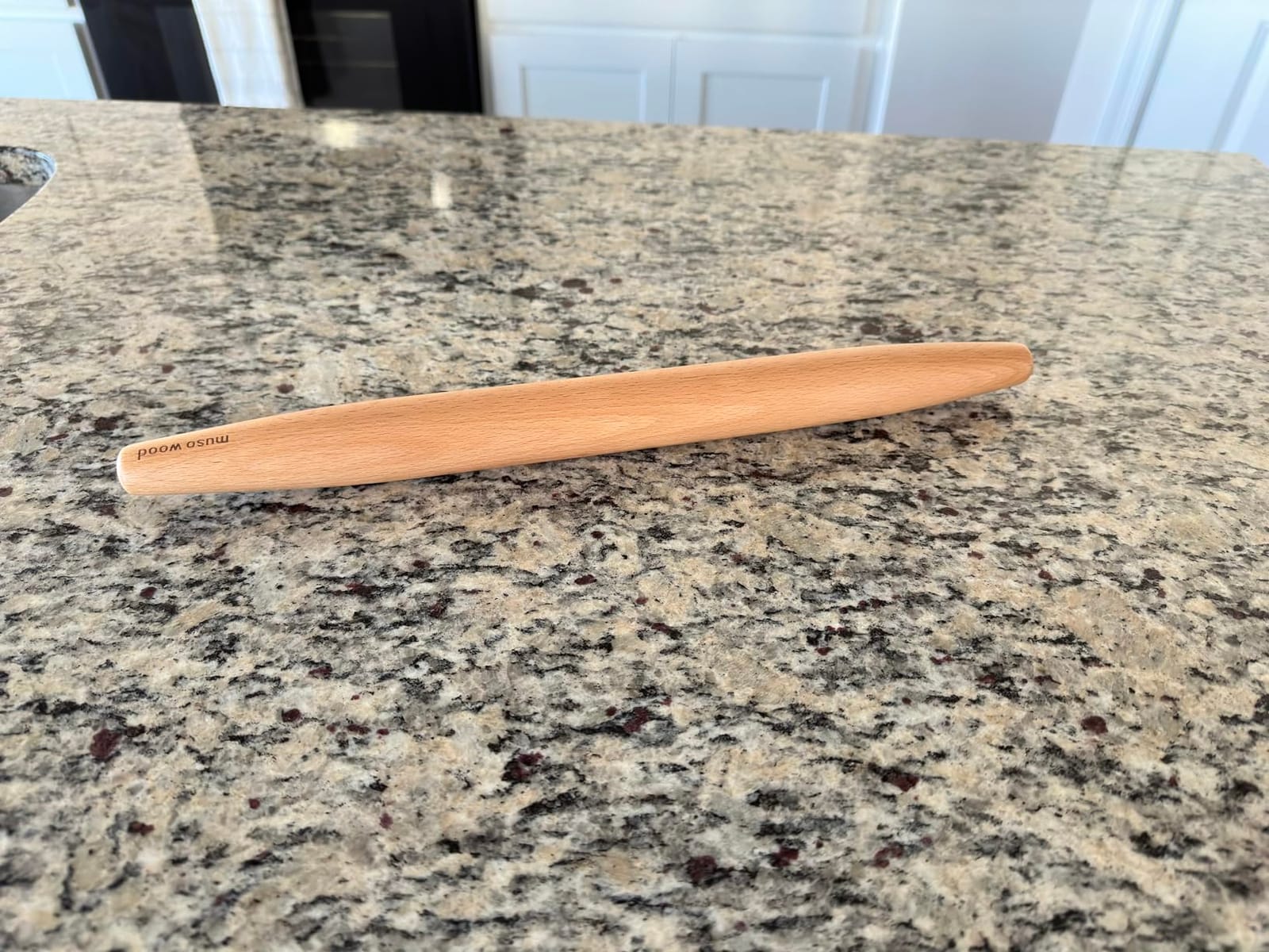 muso wood Wooden Rolling Pin for Baking, Beech Wood Tapered Rolling Pin | 15.75 inch Rolling Pin, French Rolling Pin for Fondant Pie Crust Cookie Pastry customer photo 2