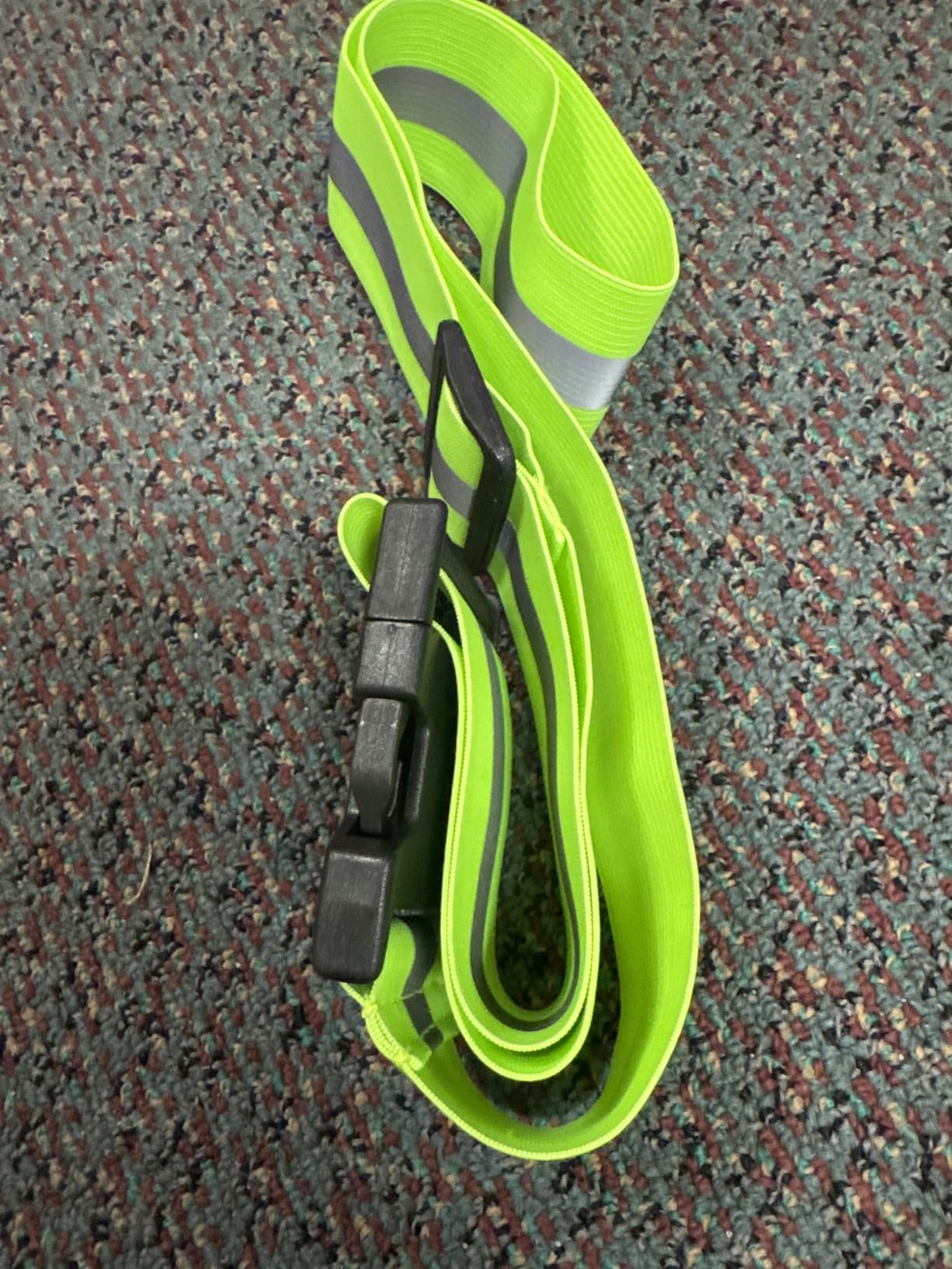 Reflectives Reflective Elastic Belt or Sash, Military Heritage Style Glow Belt, Running Walking Motorcycling, Adjustable (Lime Green Ultralight, Regular) customer photo 2