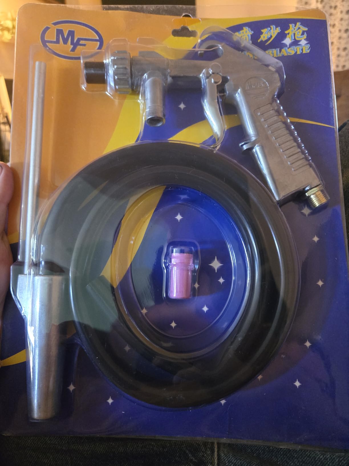 Wogoboo Sand Blaster Kit Blasting Sandblaster Siphon Feed Gun Nozzle Rust Remove Abrasive Sand Blasting for Sandblast Cabinets customer photo 2