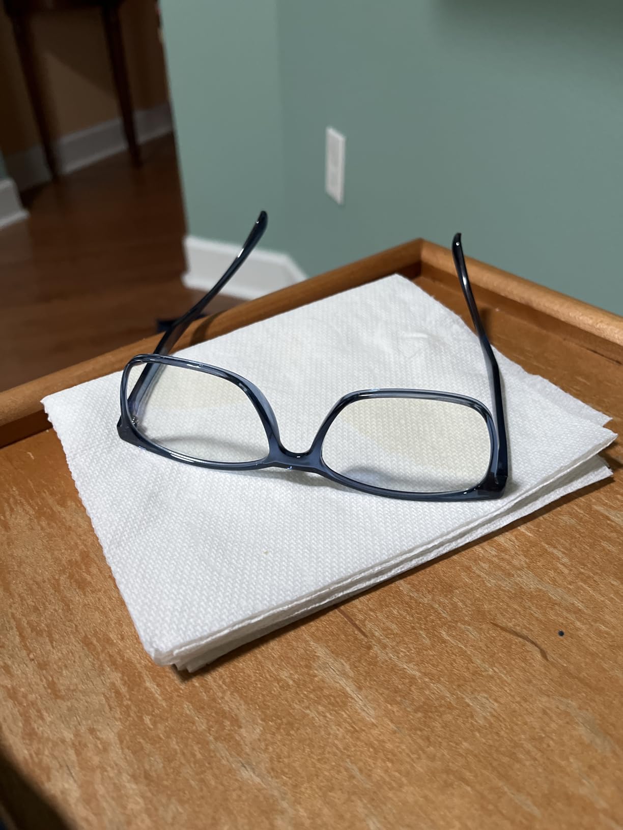 ANRRI Blue Light Blocking Glasses, Anti Eyestrain Lens Lightweight Frame Eyeglasses, Black, Men/Women customer photo 1