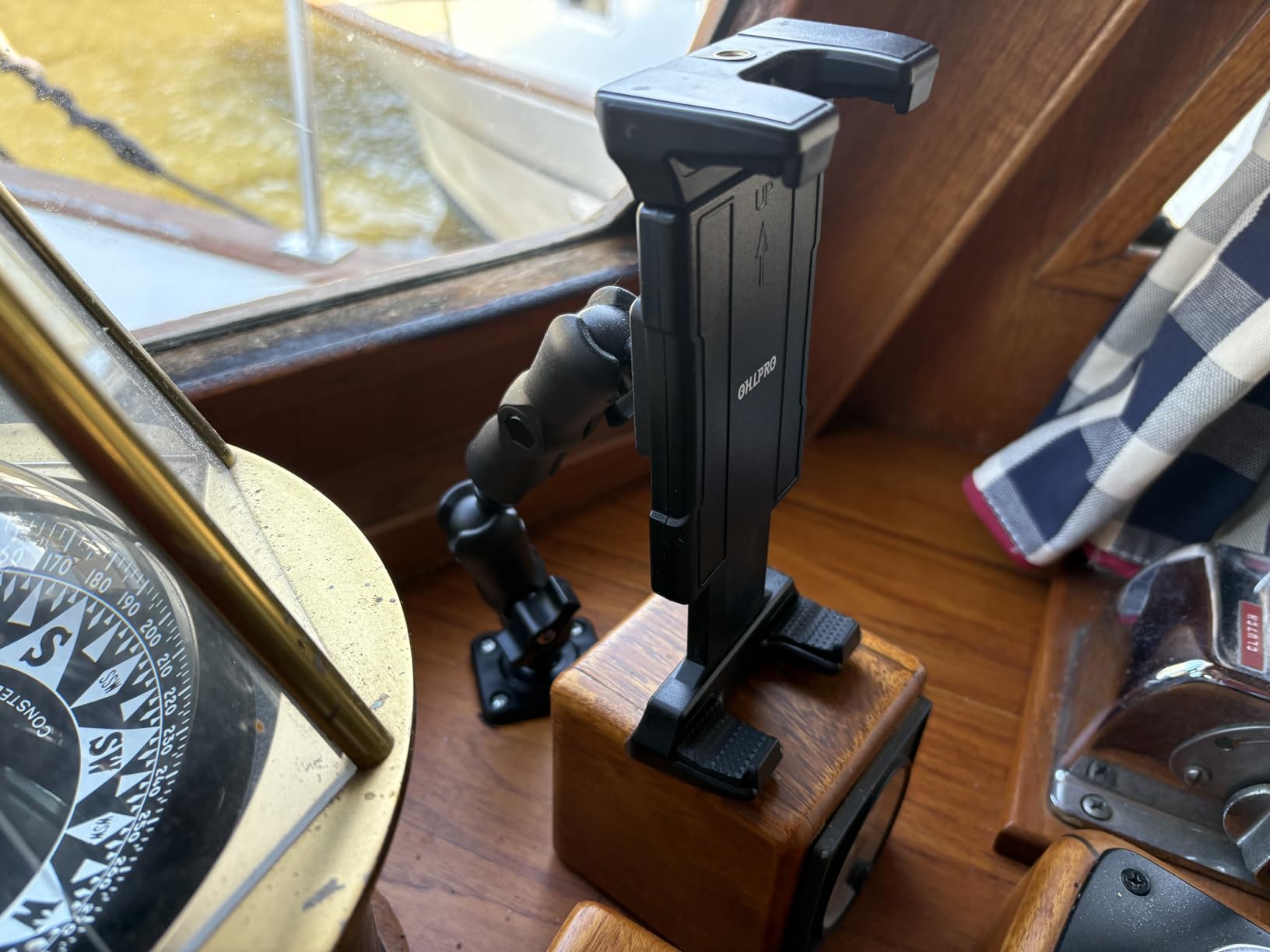 OHLPRO Tablet Mount for Truck - Heavy Duty Drill Base Tablet Holder for Car Dashboard, iPad Holder for All 5