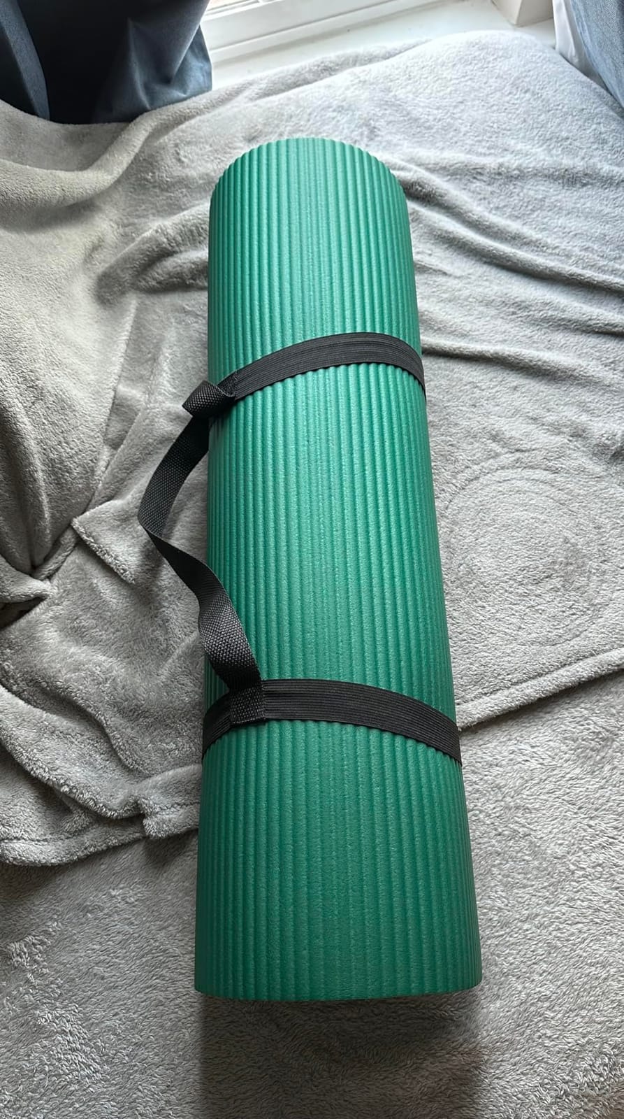Gaiam Thick Yoga Mat, Exercise & Fitness Mat with Easy-Cinch Carrying Strap customer photo 2