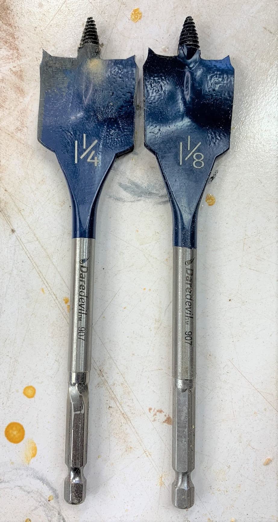 BOSCH DSB5012 12-Piece Assorted Set Daredevil Spade Bits, 1/4 in. Hex Shank Ideal for Fast Drilling Applications in Wood customer photo 1