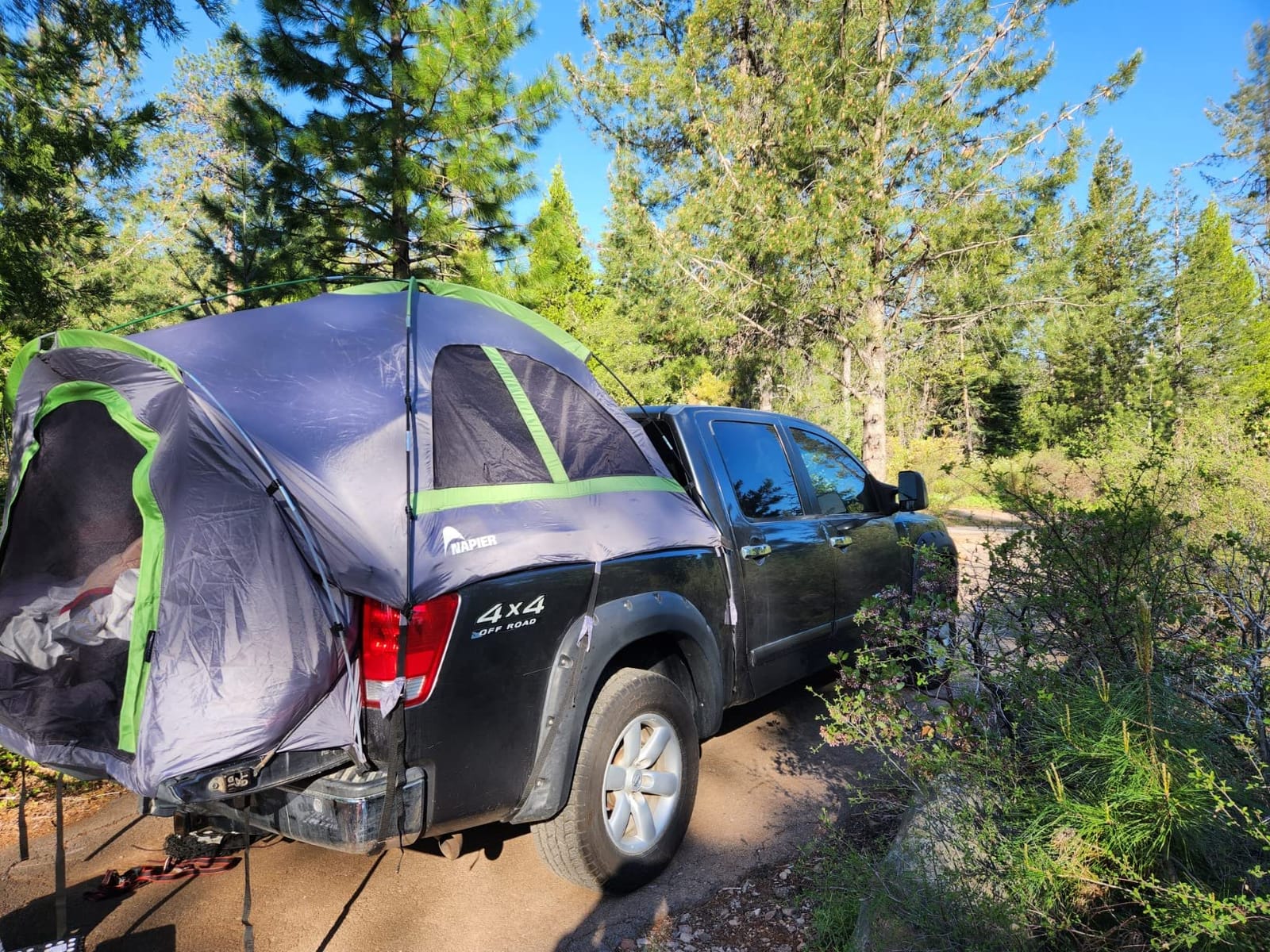 Napier Backroadz Truck Tent | Pickup Truck Bed Camping Tent | Rainfly for Water Protection | Sturdy and Spacious 2-Person Truck Tent | Easy 10-Minute Setup | Gray/Green customer photo 1