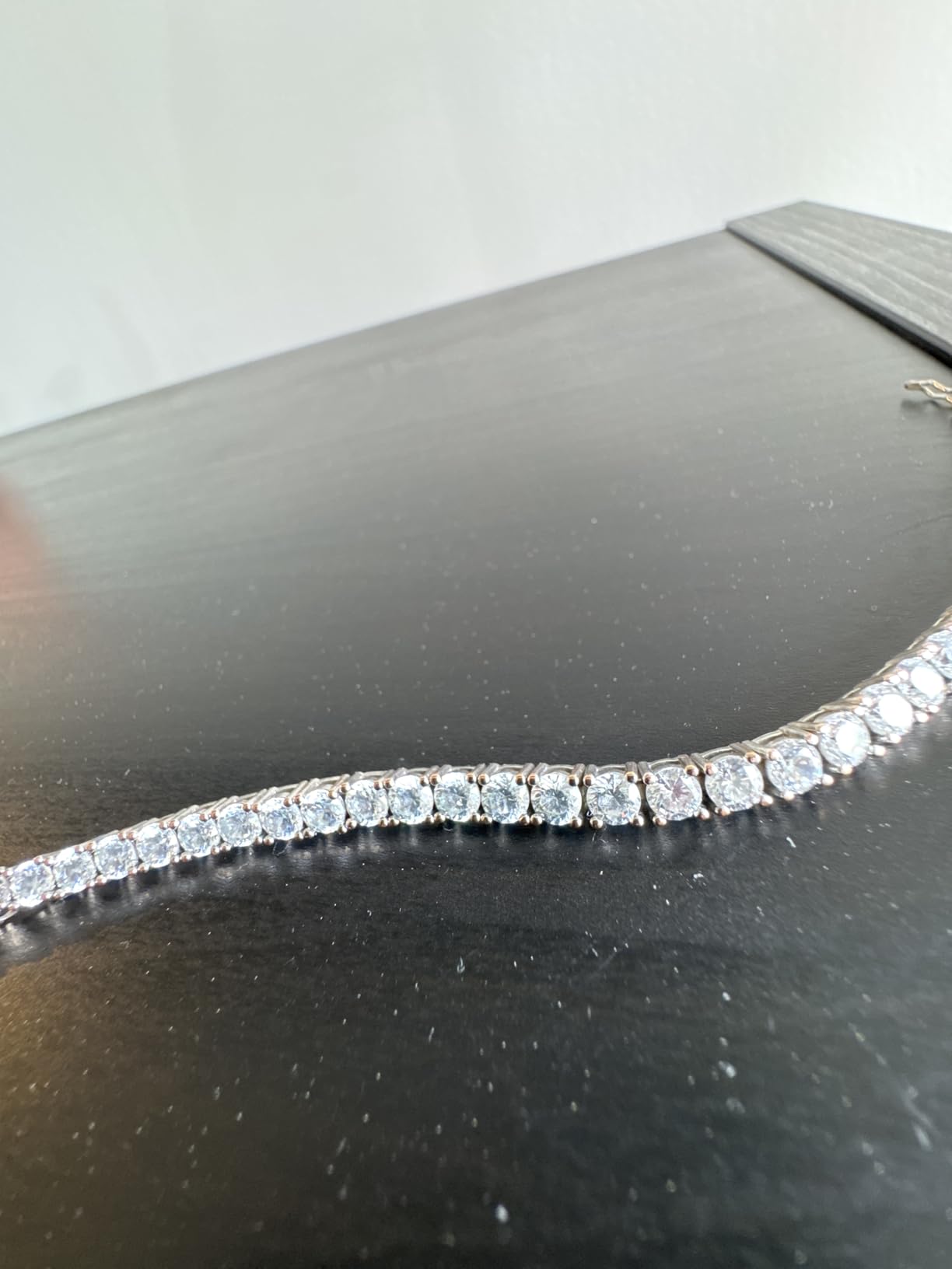 Gemsme 4.0MM Tennis Bracelets for Women - 18K White Gold Plated 4mm Round Cut Cubic Zirconia Classic Tennis Bracelet for Women/Men customer photo 1