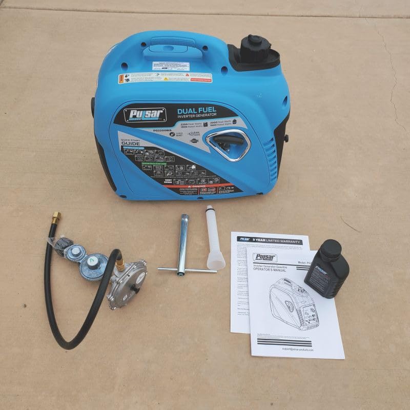 Pulsar 2,200W Portable Dual Fuel Quiet Inverter Generator with USB Outlet & Parallel Capability, CARB Compliant, PG2200BiS customer photo 2