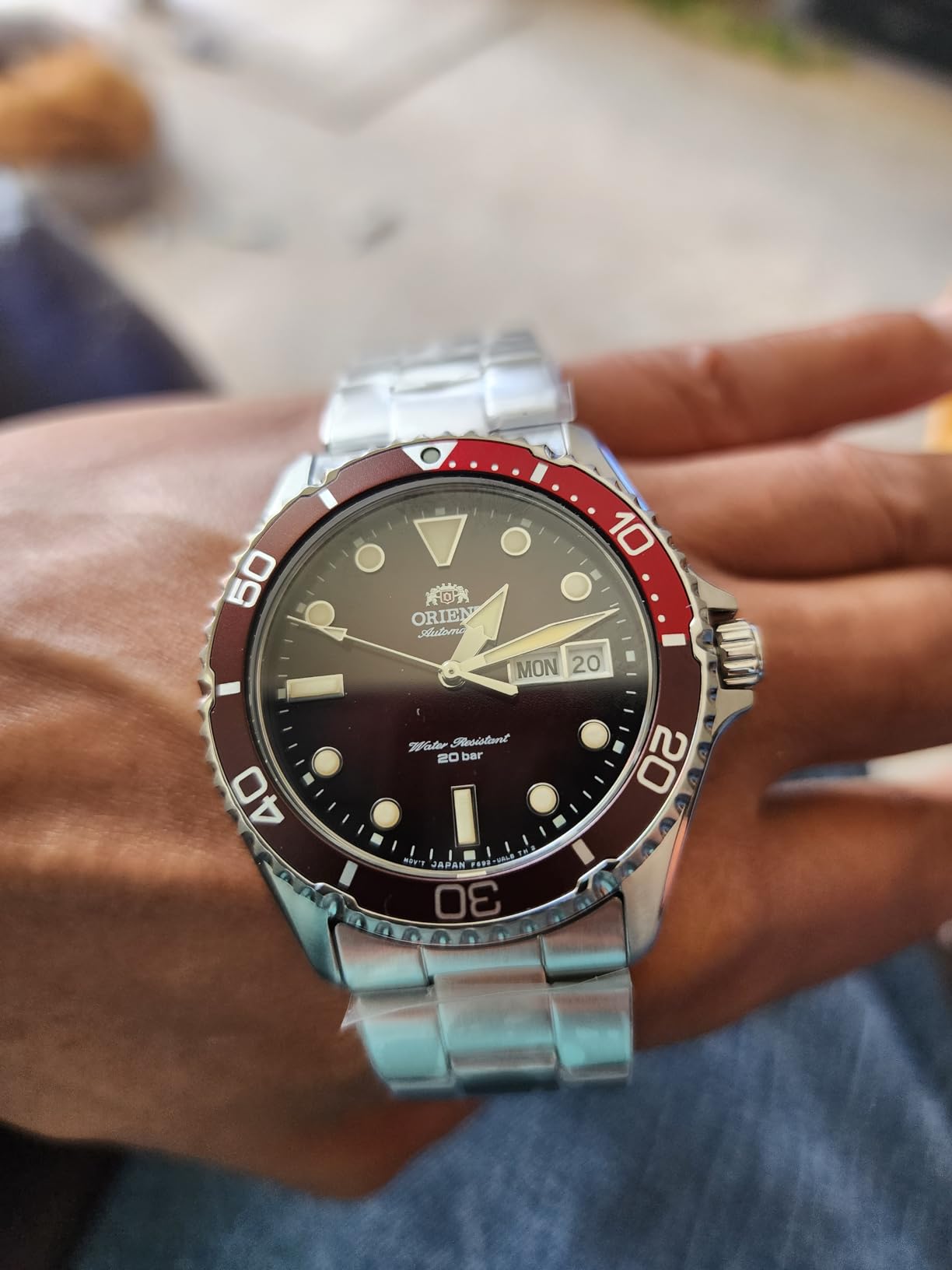 Orient Kamasu/Mako III Men's Automatic Manual Winding Sports Steel or Silicone Divers' Watch with Screw Crown and Sapphire Crystal customer photo 2