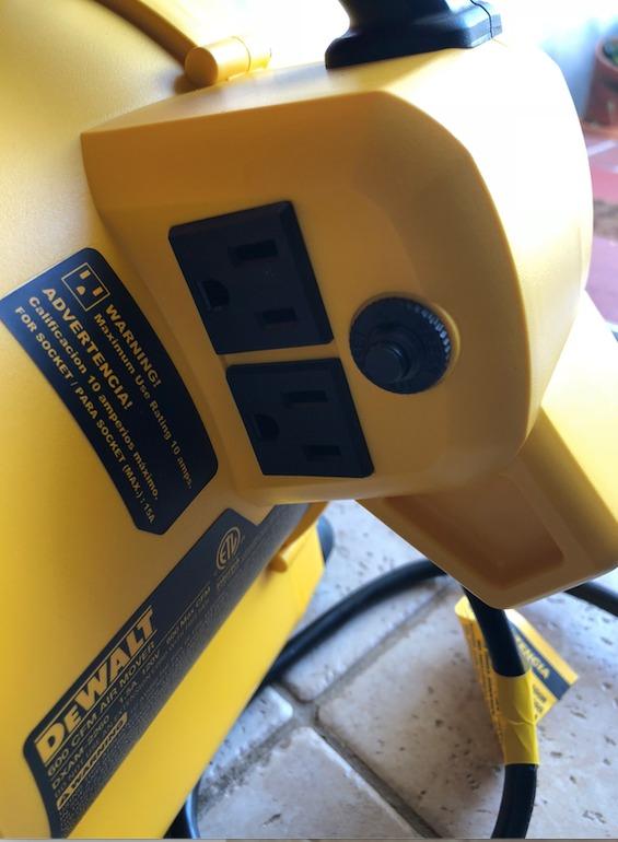 DEWALT Portable Air Mover, 276W 3 Speed Floor Fan, Utility Blower Fan, 1/5 HP 600 CFM Floor Dryer, Carpet Dryer, Floor Fan, Blower, for Janitorial, Home, Commercial Use, DXAM-2260 customer photo 1