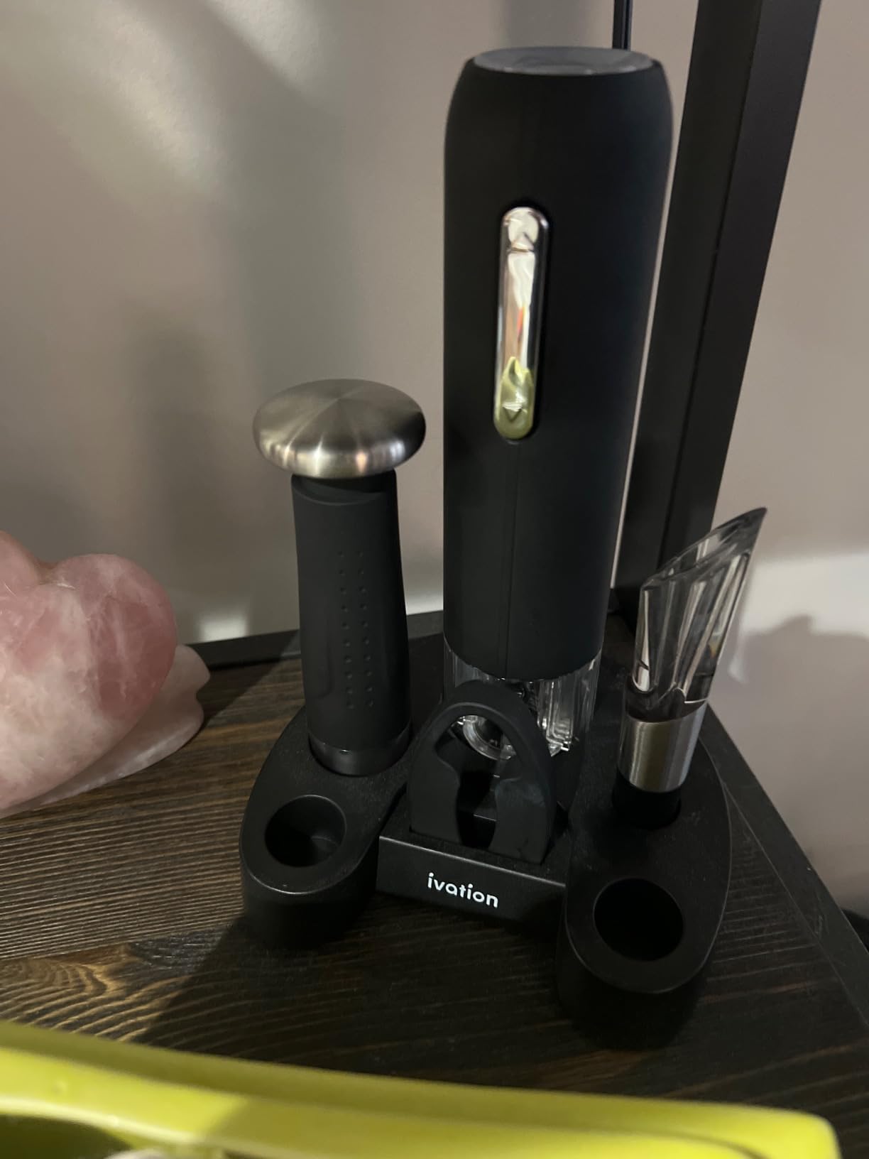 Ivation Wine Gift Set, 7-Piece Electric Opener, Aerator & Preserver Kit | Great housewarming or hostess present for wine enthusiasts; recharges fully and stores neatly on included charging base. customer photo 2