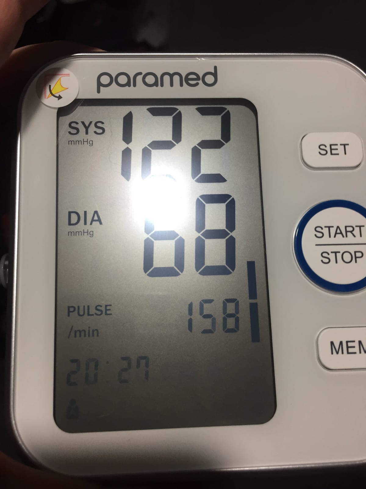 Paramed Blood Pressure Monitor - BP Machine - Automatic Upper Arm Blood Pressure Cuff 8.7-16.5 inches - Large LCD Display 120 Sets Memory - Device Bag & Batteries Included customer photo 1