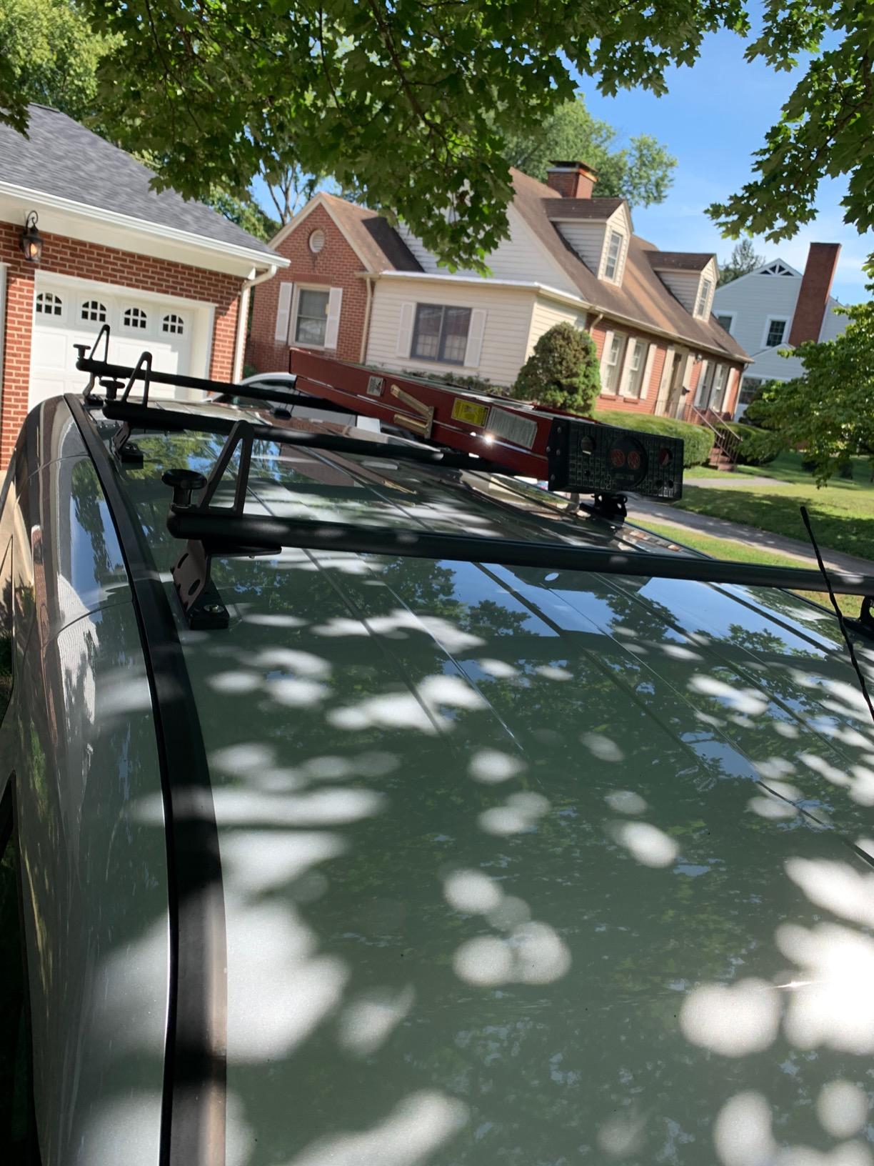 Model AX312-PR RAM ProMaster City 2015-On Aluminum 3 Bar (50'') Van Roof Rack System w/Ladder Stopper White customer photo 1