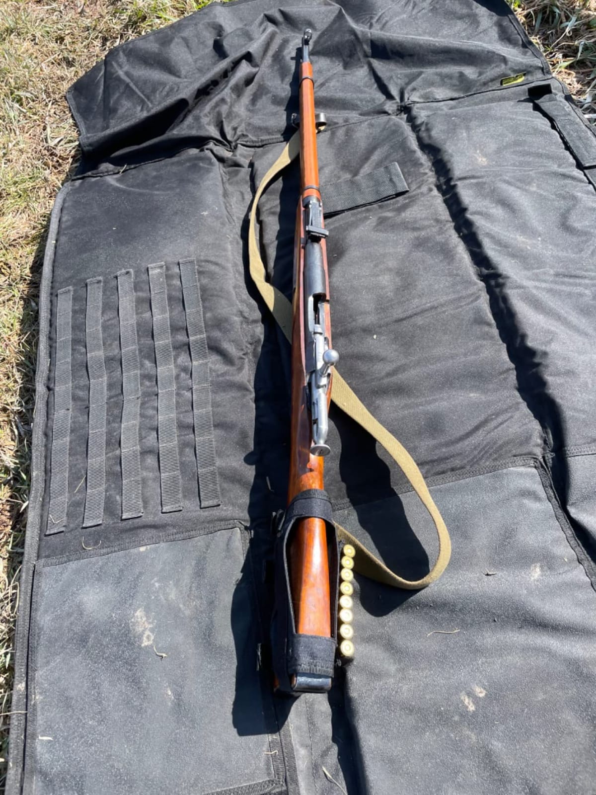 AIRSSON Tactical Rifle Cheek Rest Holder with 2 Molle Pouch for 8 Grid Shells and 2 Different Heights Cheek Pad .22 .223 Cal .308 30-06 .300 .303 & 7.62mm customer photo 1