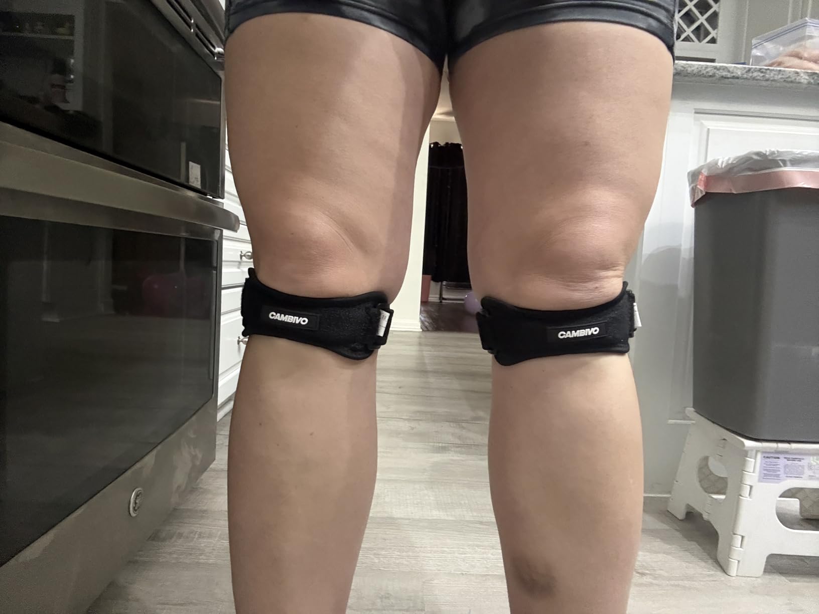 CAMBIVO 2 Pack Patella Tendon Knee Straps, Knee Brace for Women & Men with Extra Straps, Patella Bands for Pain Relief, Osgood Schlatter, Jumper's Knee, Tendonitis, Running, Basketball, Volleyball customer photo 1