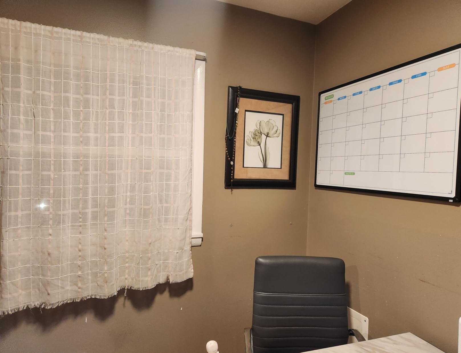 JILoffice Dry Erase Calendar Whiteboard, Magnetic Month Board 36 x 24 Inch | Black Aluminum Frame Wall Mounted for Office Home and School customer photo 1
