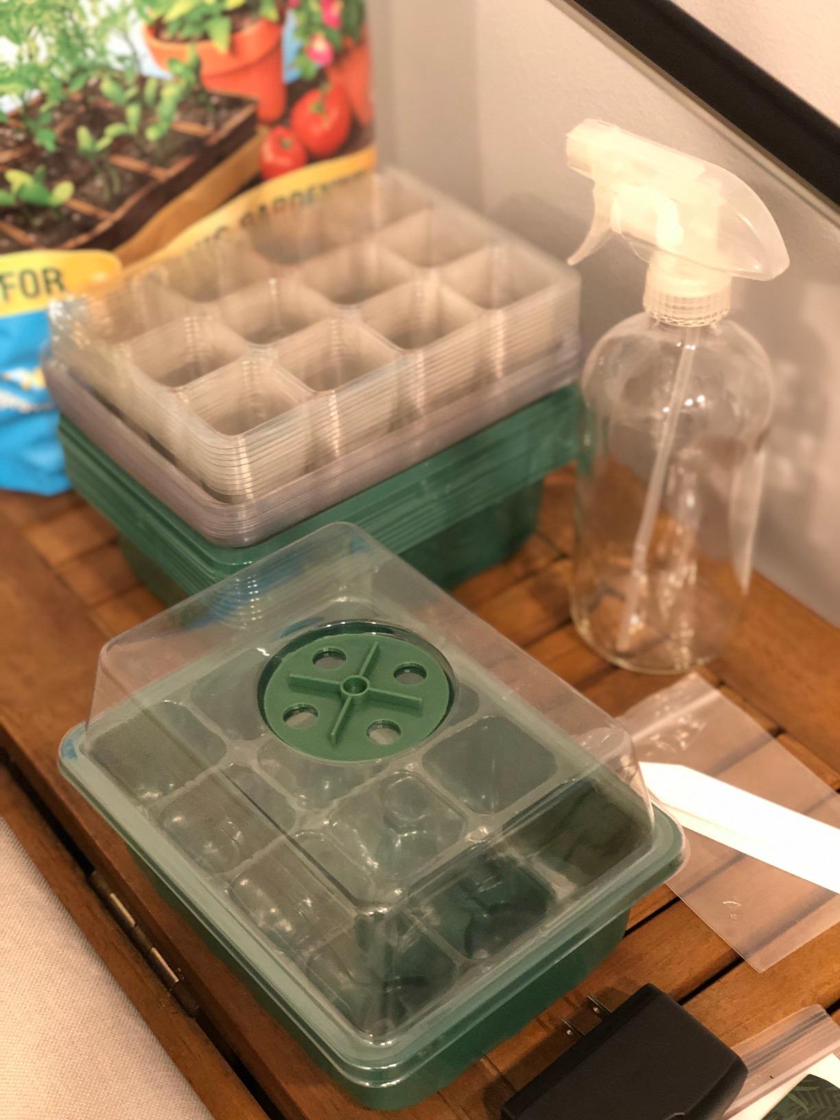 MIXC 10 Pack Seed Starter Tray, 120 Cell Starter Kit with Humidity Dome Green | Reusable Clear Plant Germination Tray with Drainage Hole/Adjustable Vent, Seedling Propagation Tray for Seed Growing Starting customer photo 1