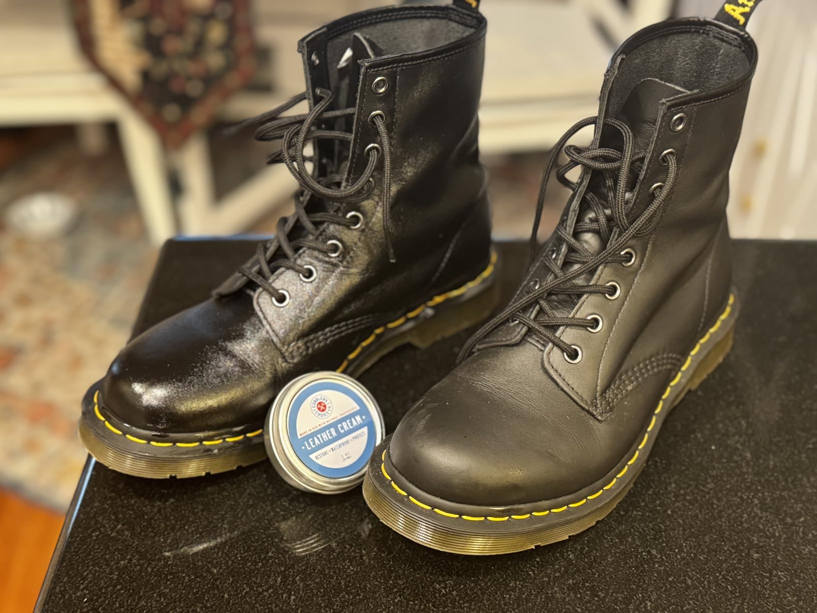 Cobbler's Choice Leather Cream - For Shoes, Boots & Bags with Beeswax | All-Natural Leather Conditioner & Cream - Conditions, Restores & Protects Shoes, Boots & Bags with Triple-Filtered Beeswax customer photo 2